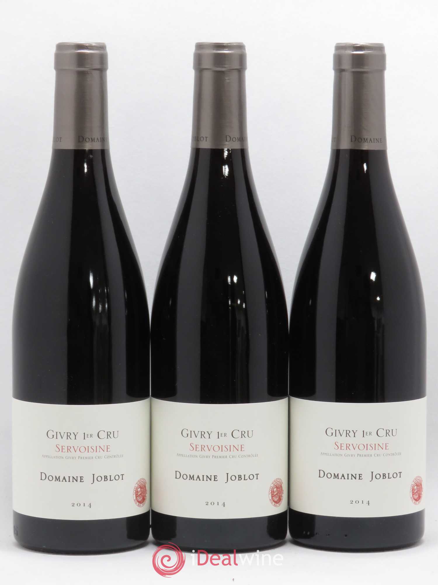 Givry 1er Cru Servoisine Joblot (Domaine) (sans prix de réserve) 2014 - Lot de 3 bouteilles - 0
