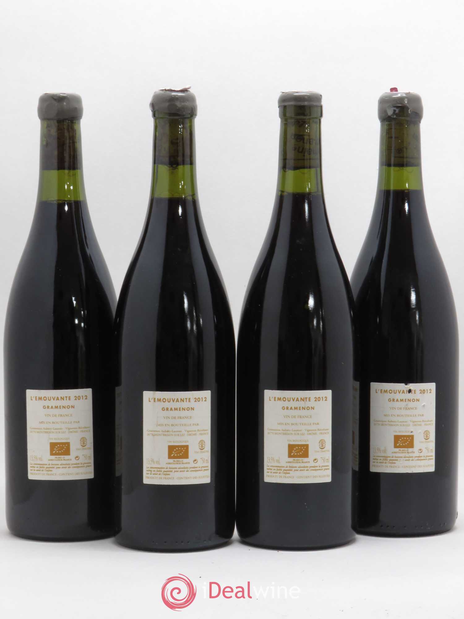 Vin de France L'émouvante Gramenon (sans prix de réserve) 2012 - Posten von 4 Flaschen - 1