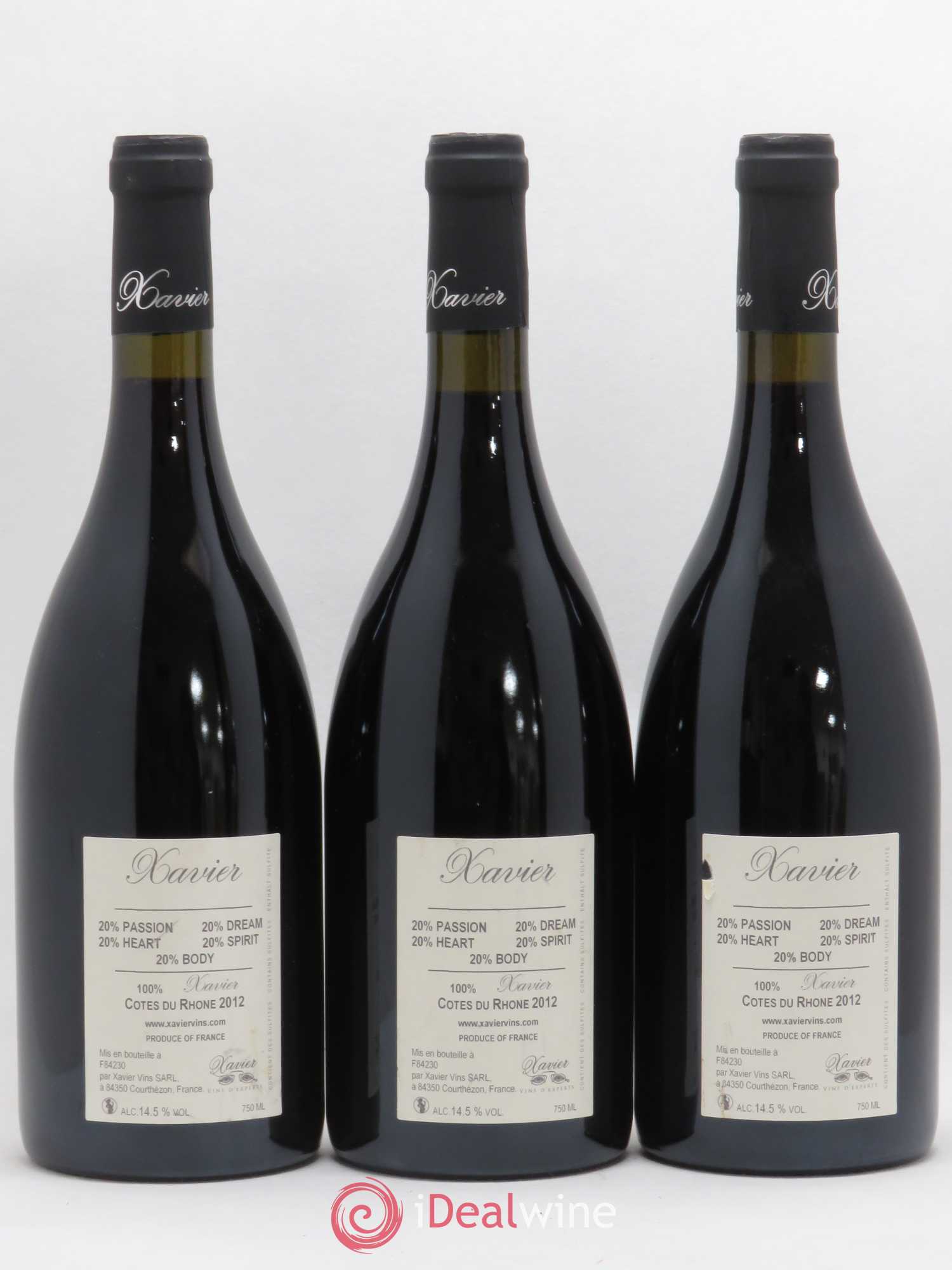 Côtes-du-Rhône 100 % Xavier Vignon (no reserve) 2012 - Lot of 6 bottles - 2
