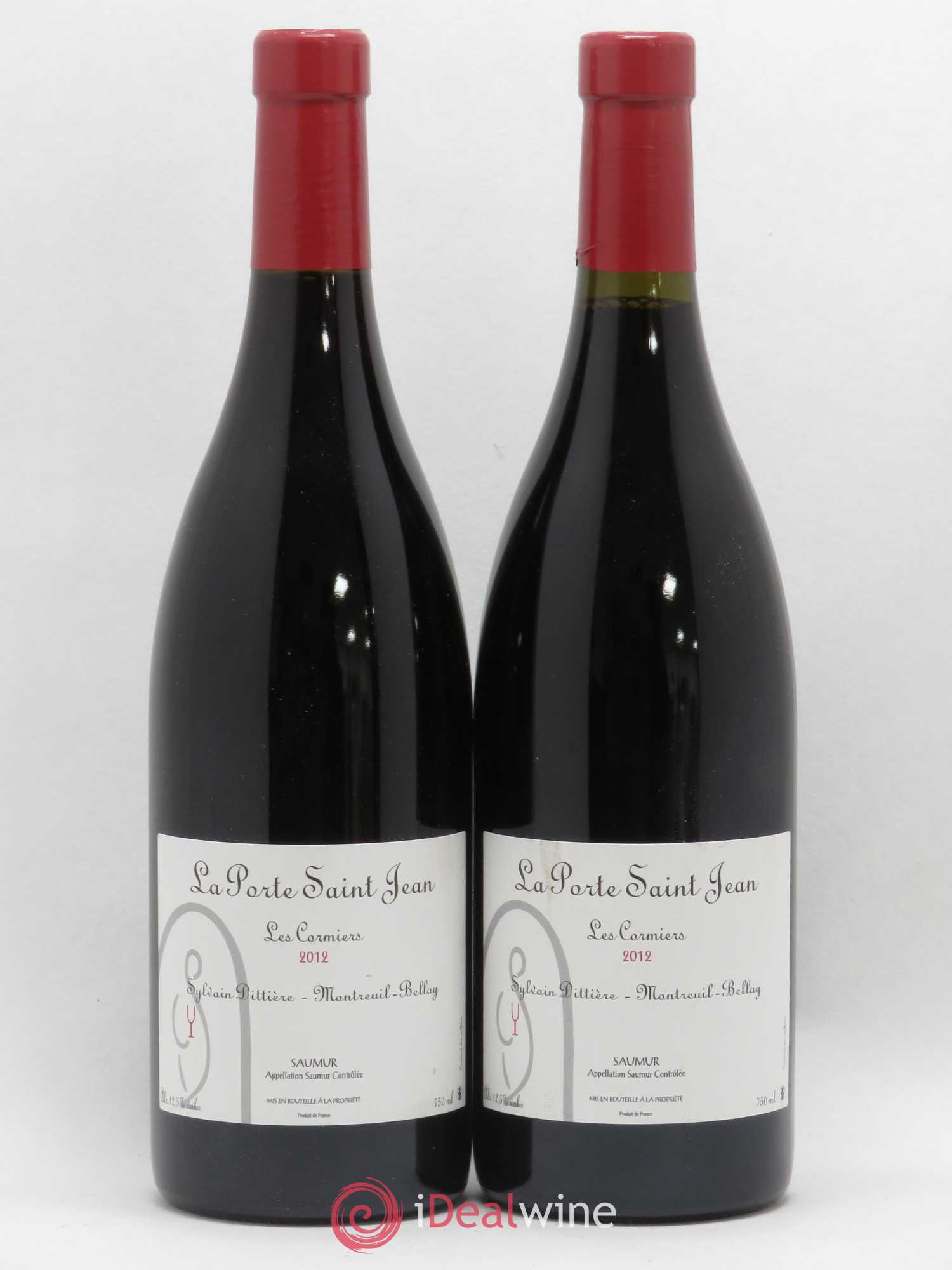 Saumur Les Cormiers La Porte Saint Jean (senza prezzo di riserva) 2012 - Lotto di 2 bottiglie - 0