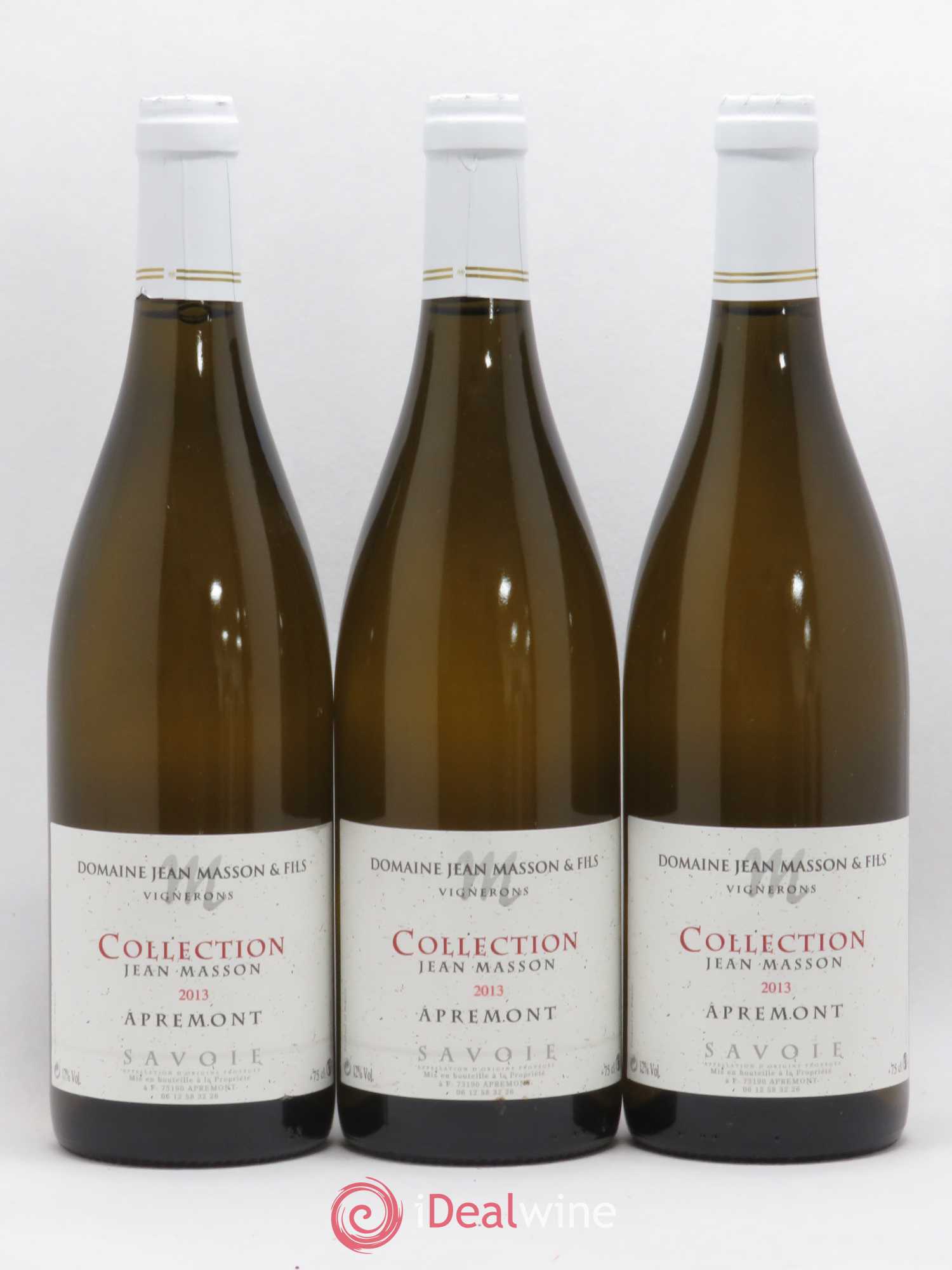 Vin de Savoie Apremont Collection Jean Masson (sans prix de réserve) 2013 - Lot de 3 bouteilles - 0