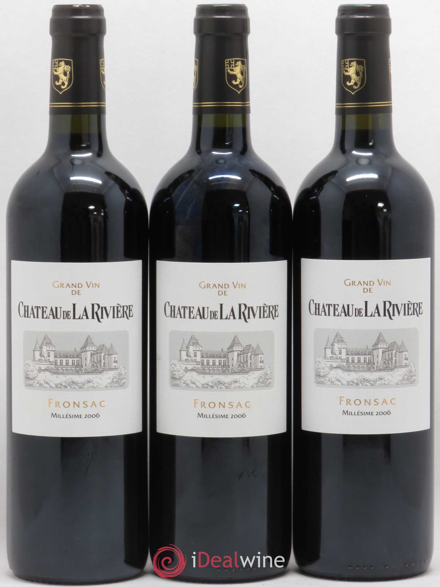 Château de La Rivière (sans prix de réserve) 2006 - Lot de 6 bouteilles - 2