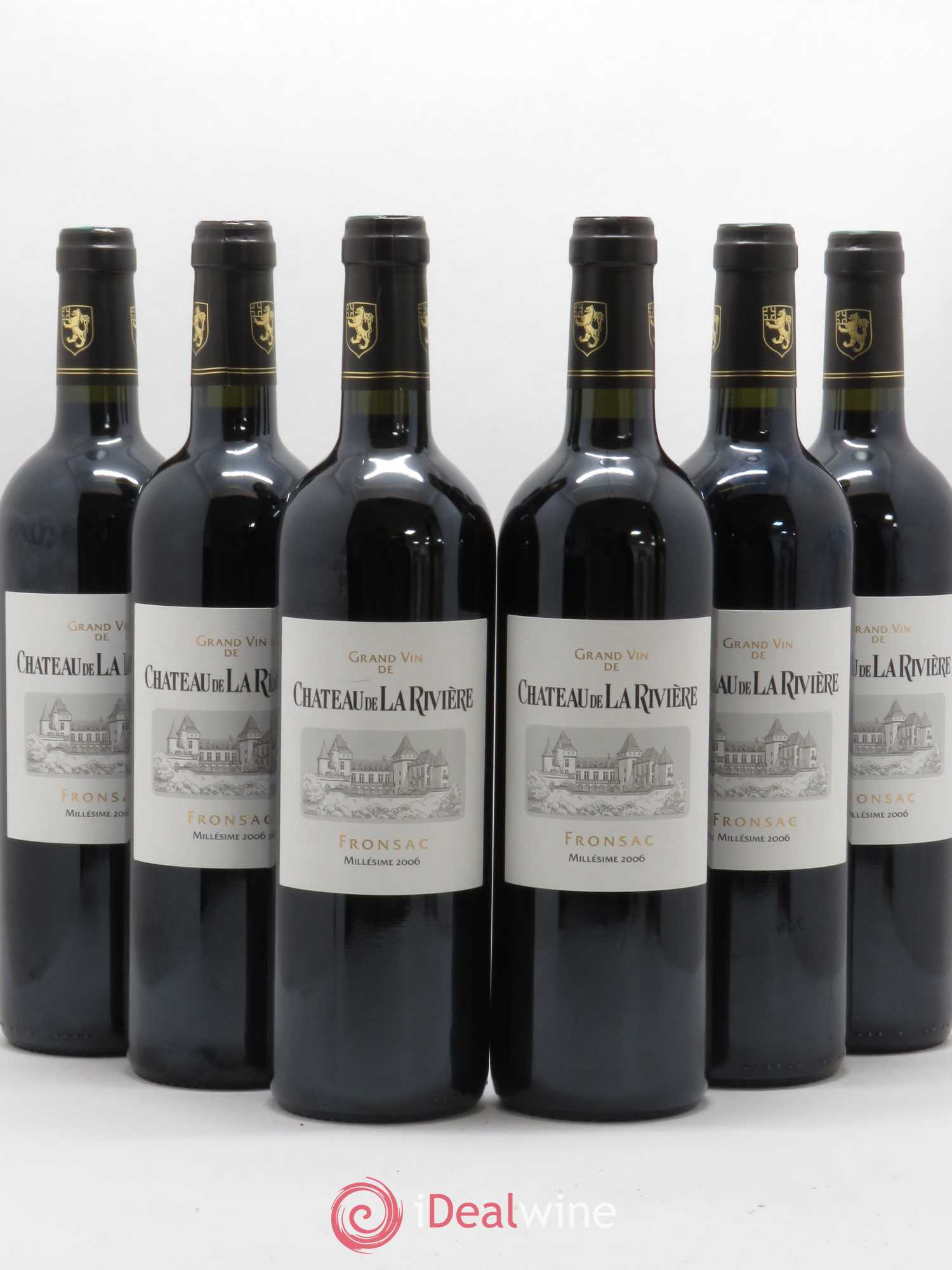 Château de La Rivière (sans prix de réserve) 2006 - Lot de 6 bouteilles - 0
