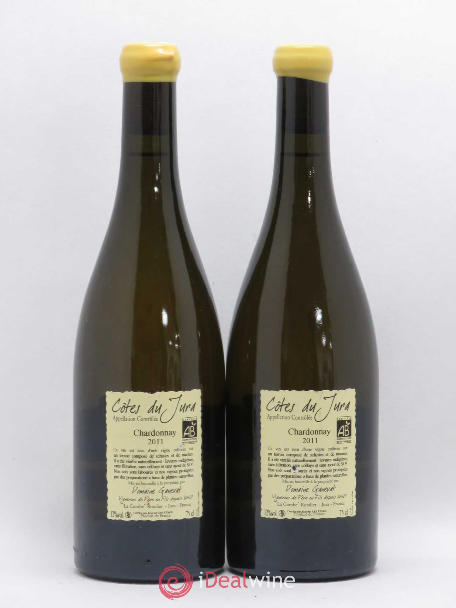 Côtes du Jura Grusse en Billat Jean-François Ganevat (Domaine) (sans prix de réserve) 2011 - Lot de 2 bouteilles - 1
