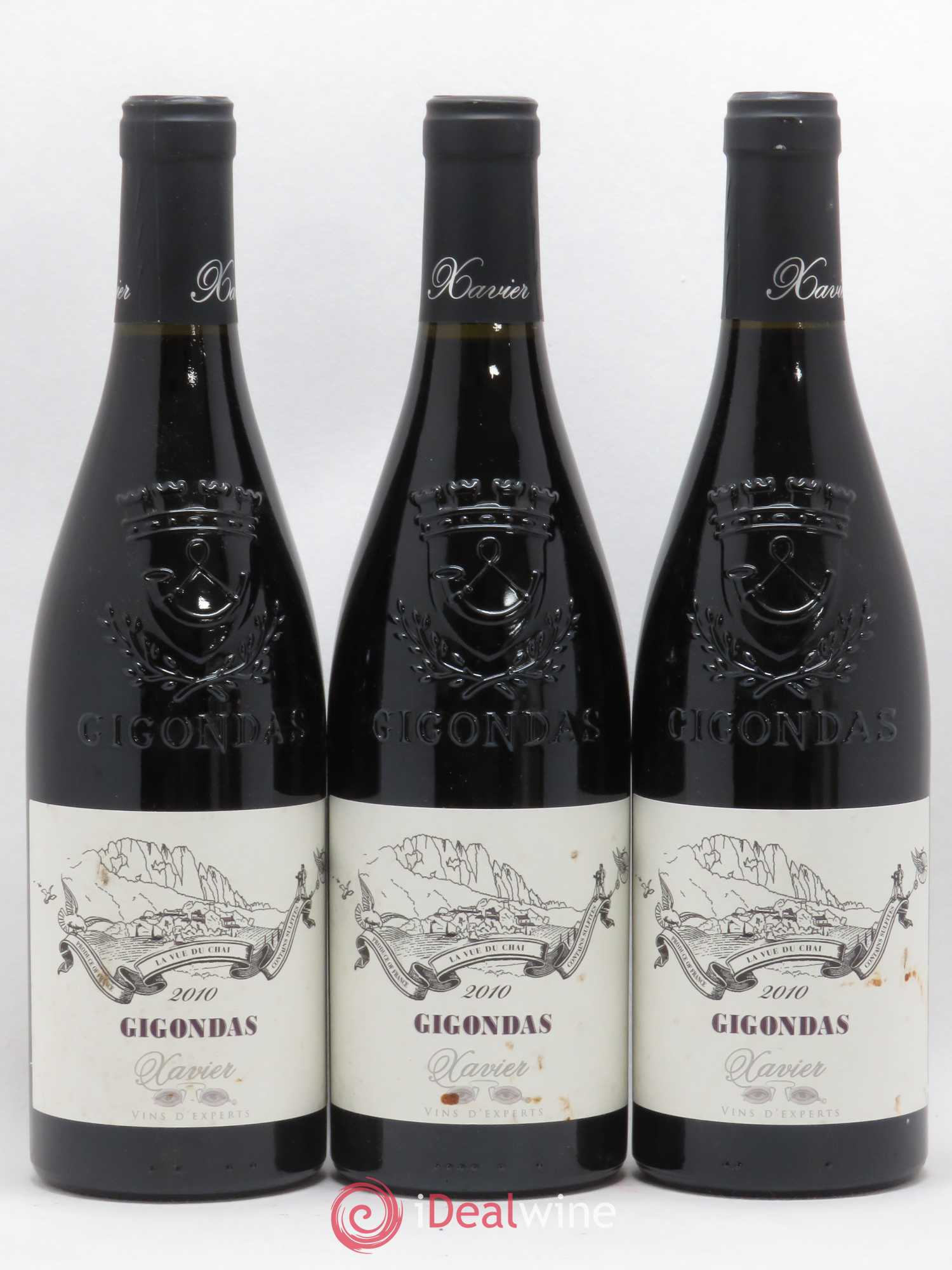 Gigondas La vue du Chai Xavier Vignon (sans prix de réserve) 2010 - Posten von 3 Flaschen - 0
