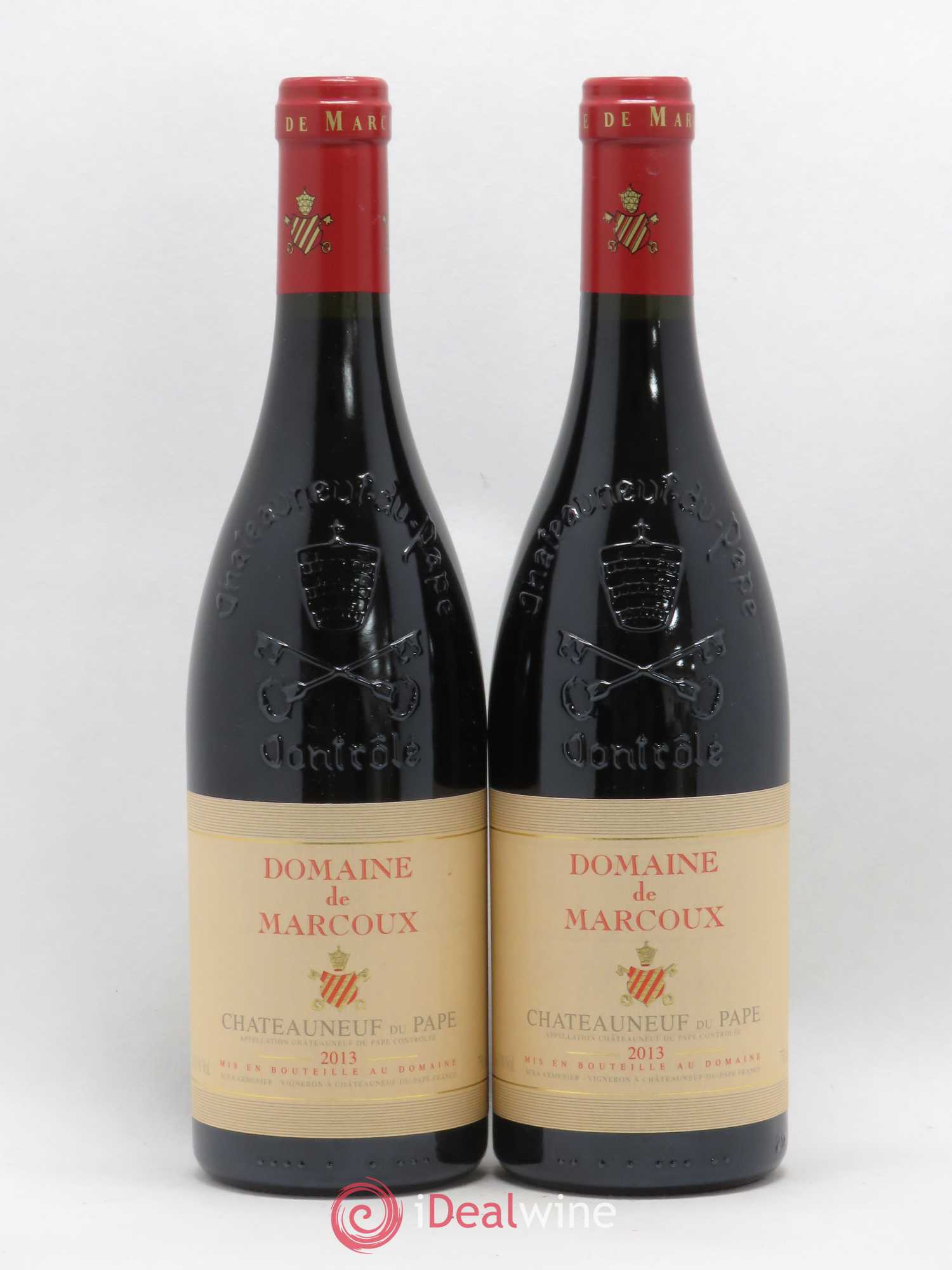 Châteauneuf-du-Pape Marcoux (Domaine de) (sans prix de réserve) 2013 - Lot de 2 bouteilles - 0