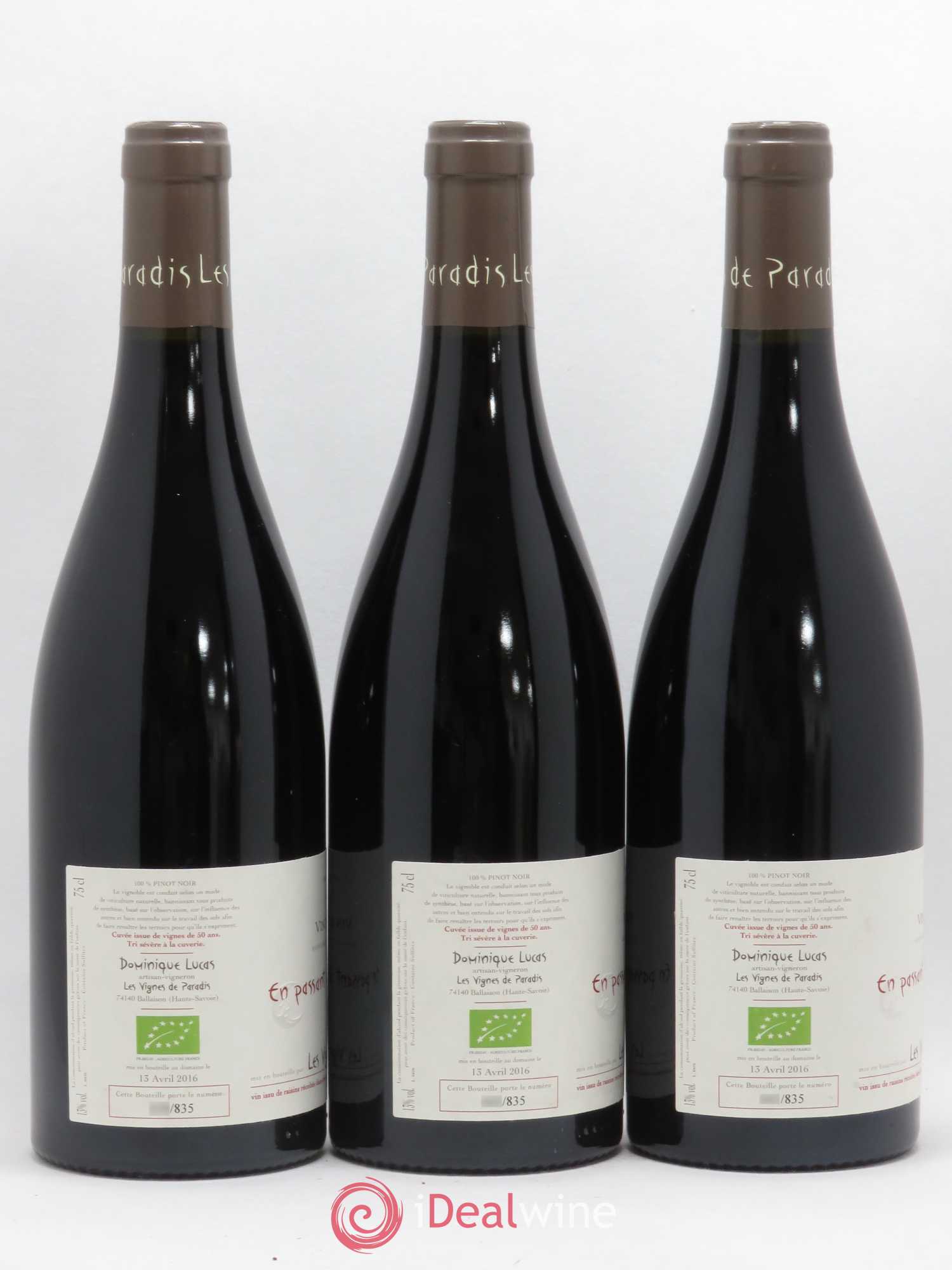 Vin de France En passant devant le Château Les Vignes du Paradis (sans prix de réserve) 2015 - Posten von 3 Flaschen - 1
