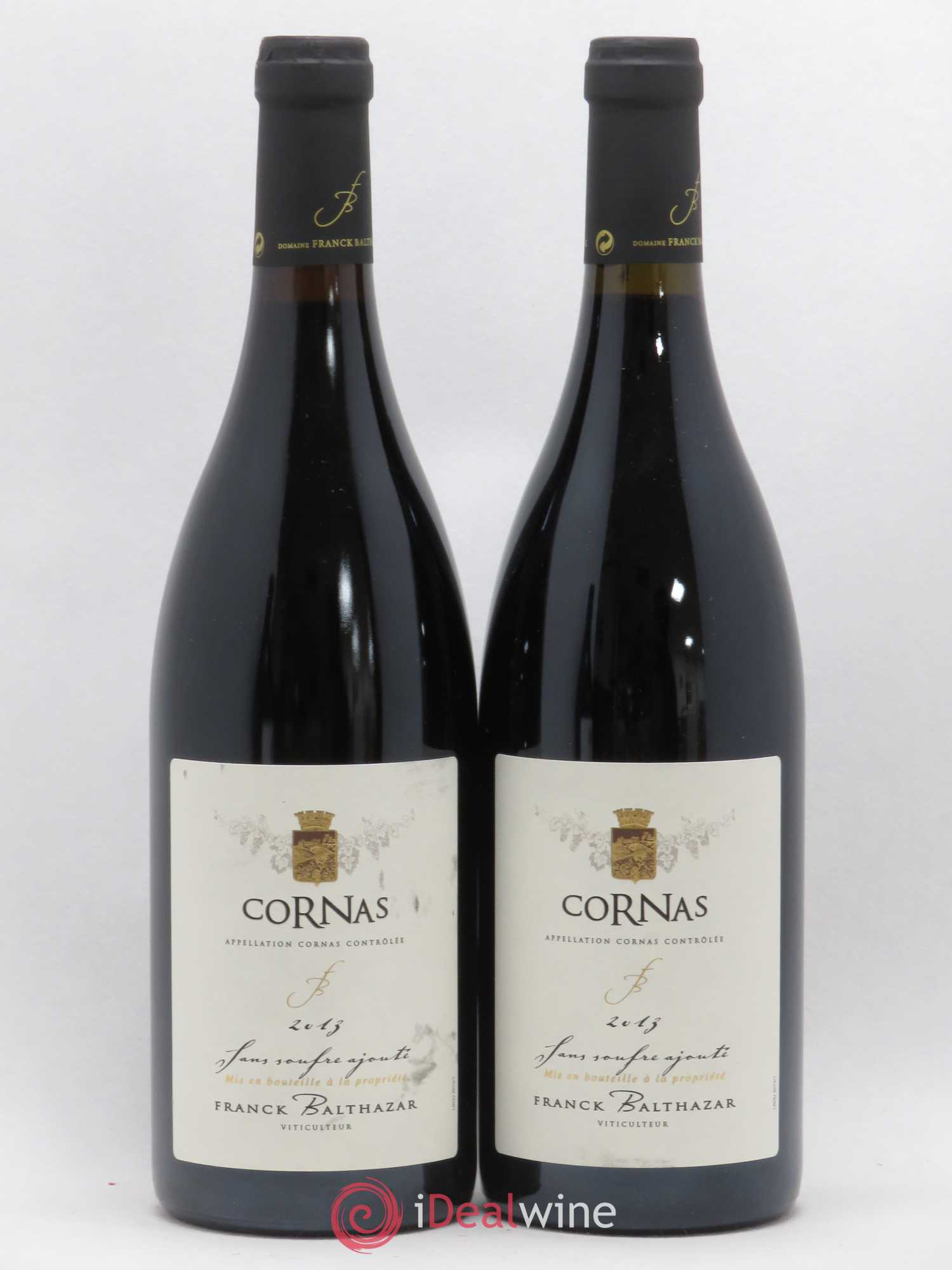 Cornas Cuvée sans soufre Franck Balthazar (Domaine) (sans prix de réserve) 2013 - Lot de 2 bouteilles - 0