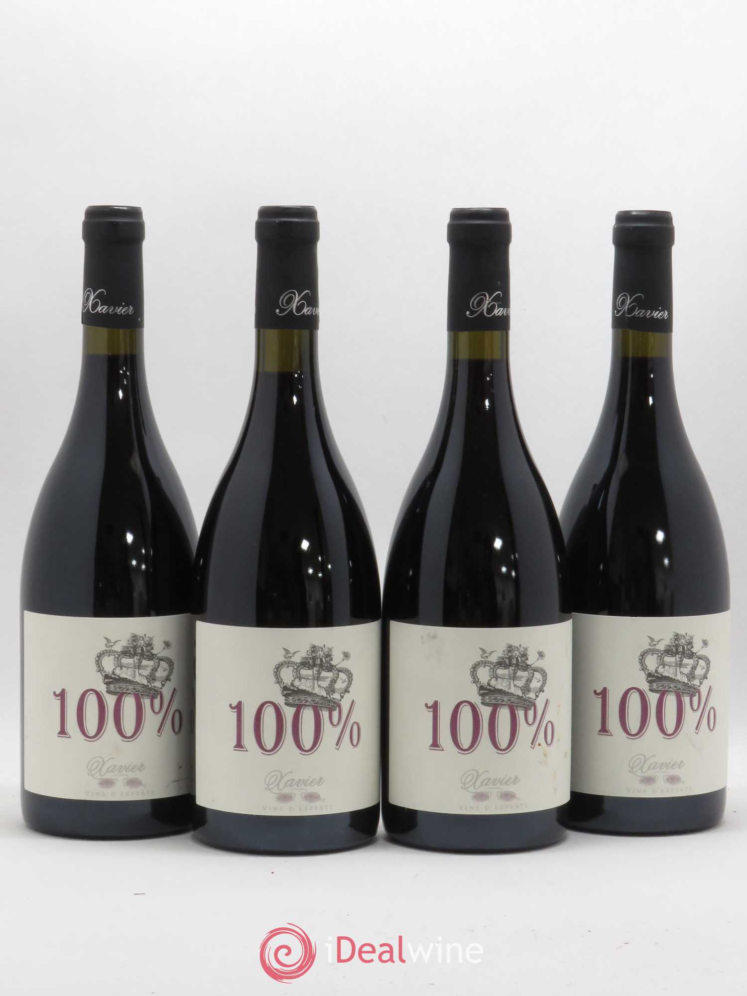 Côtes-du-Rhône Cuvée 100% Xavier Vignon (no reserve) 2012 - Lot of 4 bottles - 0
