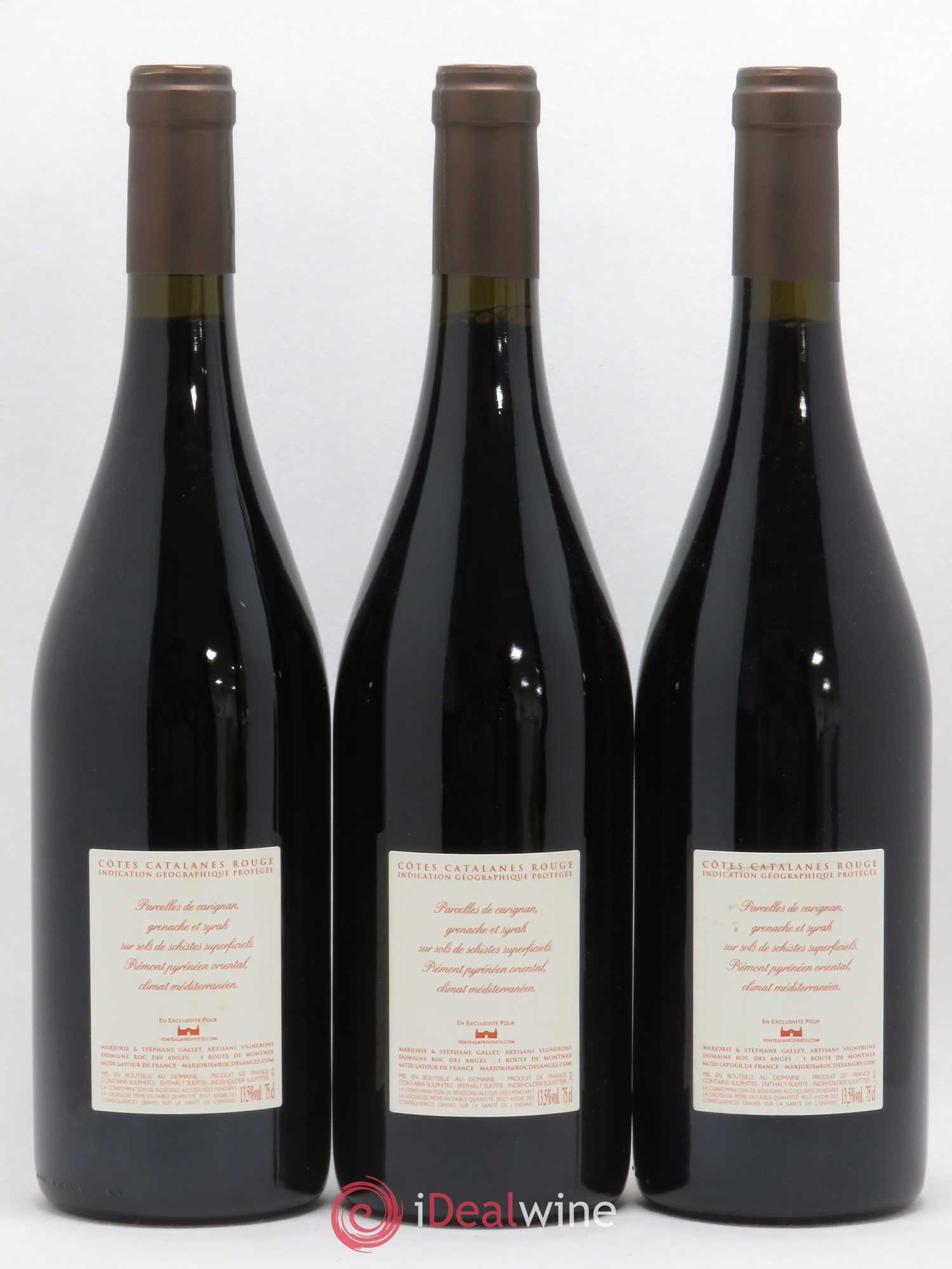 Côtes Catalanes Roc des Anges Aiglon rouge Marjorie et Stéphane Gallet (sans prix de réserve) 2018 - Lot de 3 bouteilles - 1