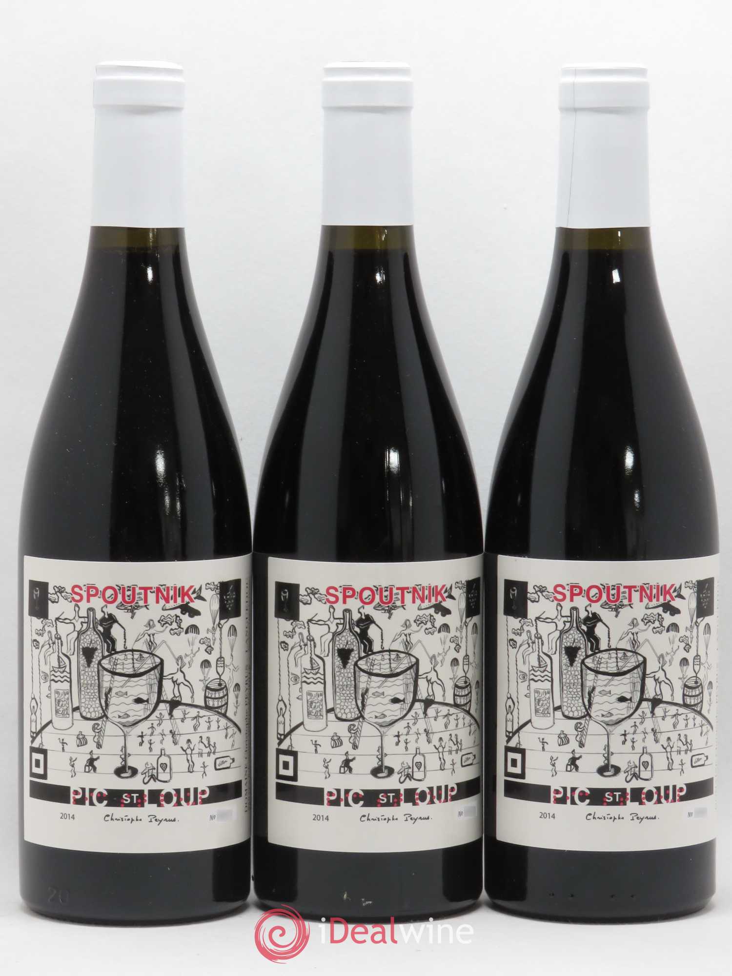 Pic Saint-Loup Clos des Reboussiers Spoutnik (sans prix de réserve) 2014 - Lot de 3 bouteilles - 0