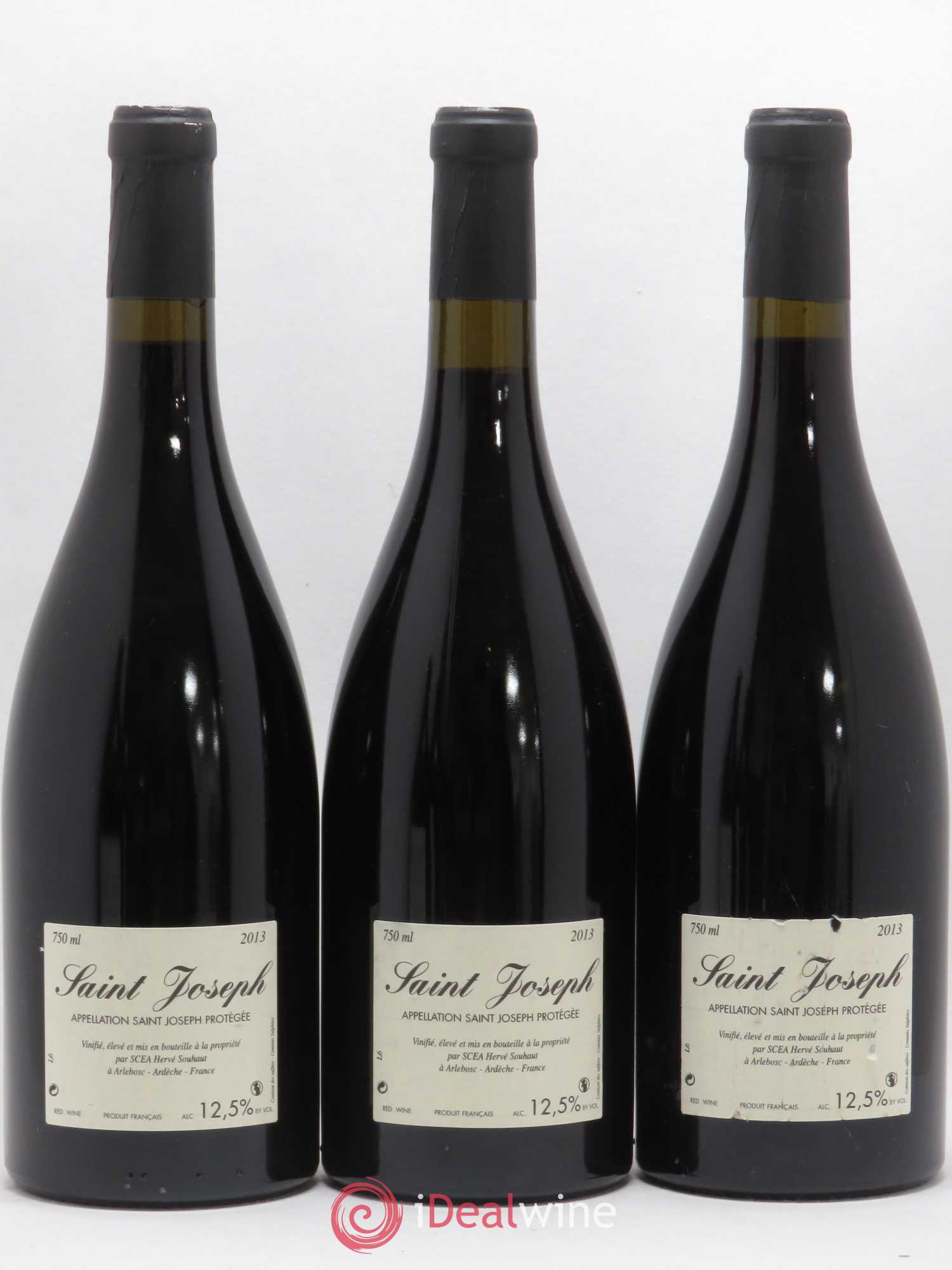 Saint-Joseph Sainte Epine Hervé Souhaut - Domaine Romaneaux-Destezet  (sans prix de réserve) 2013 - Lot de 3 bouteilles - 1