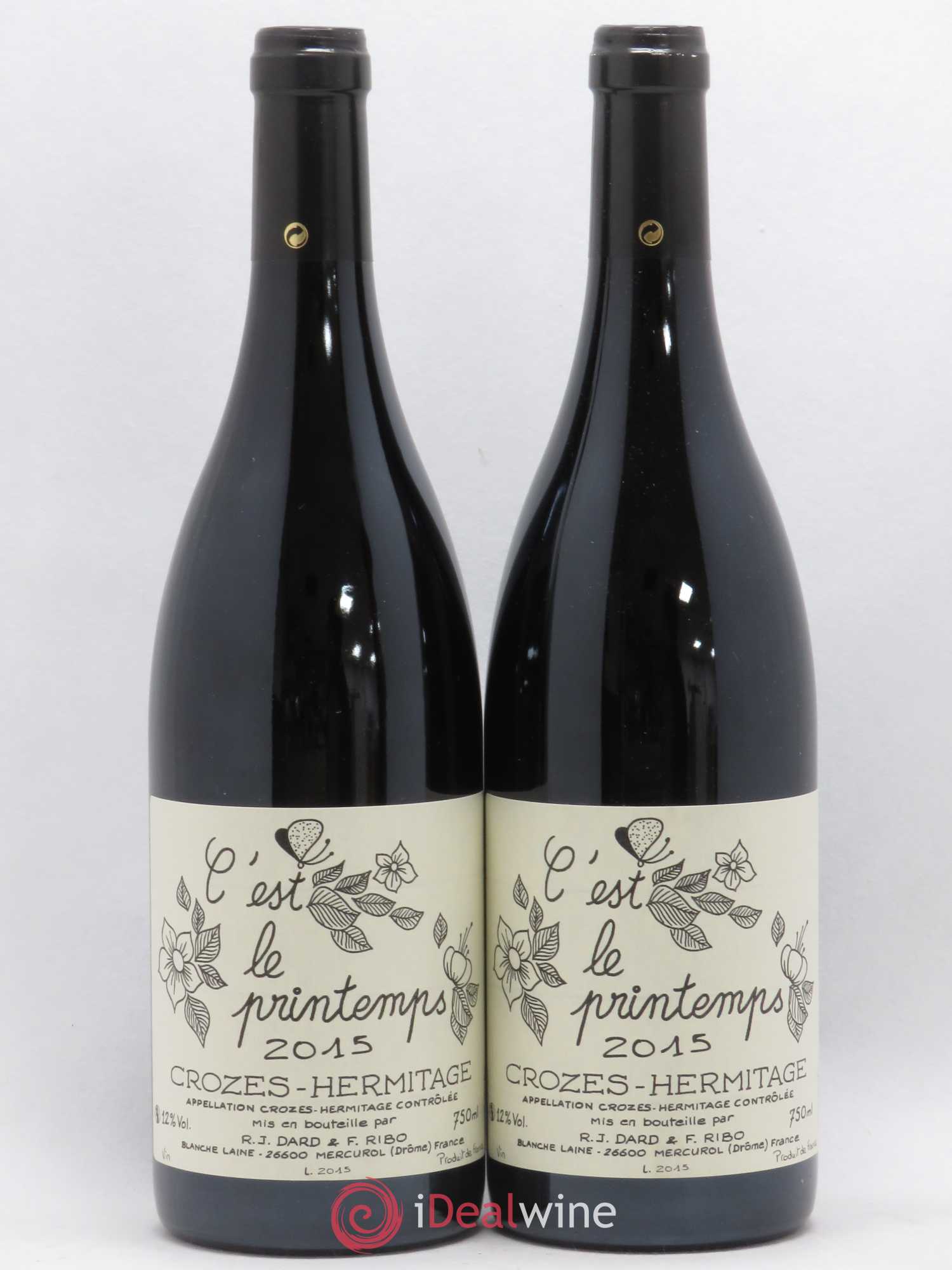 Crozes-Hermitage Dard et Ribo (Domaine) C'est le printemps (sans prix de réserve) 2015 - Posten von 2 Flaschen - 0