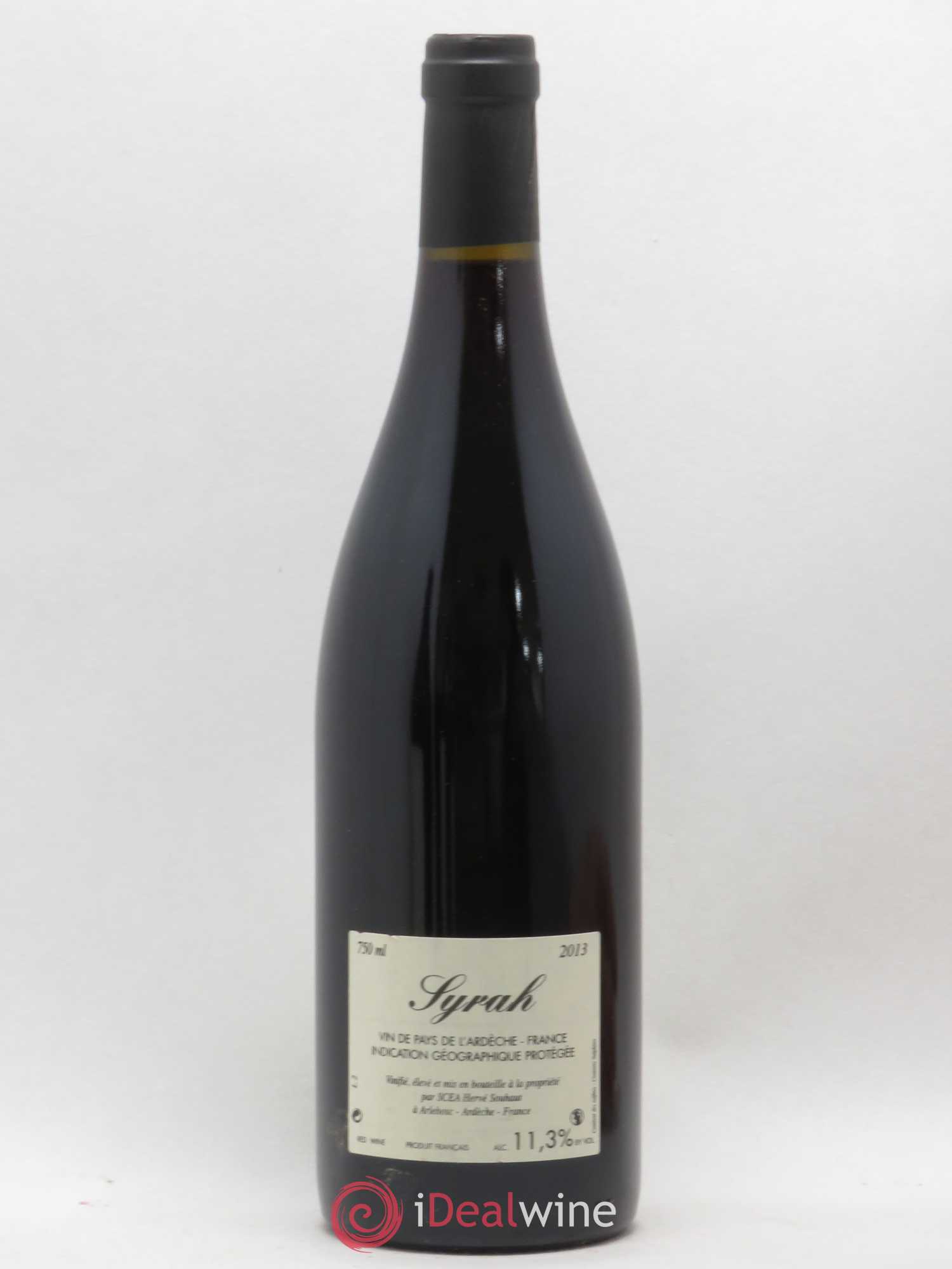 Ardèche Syrah Hervé Souhaut - Domaine Romaneaux-Destezet (sans prix de réserve) 2013 - Lot de 1 bouteille - 1