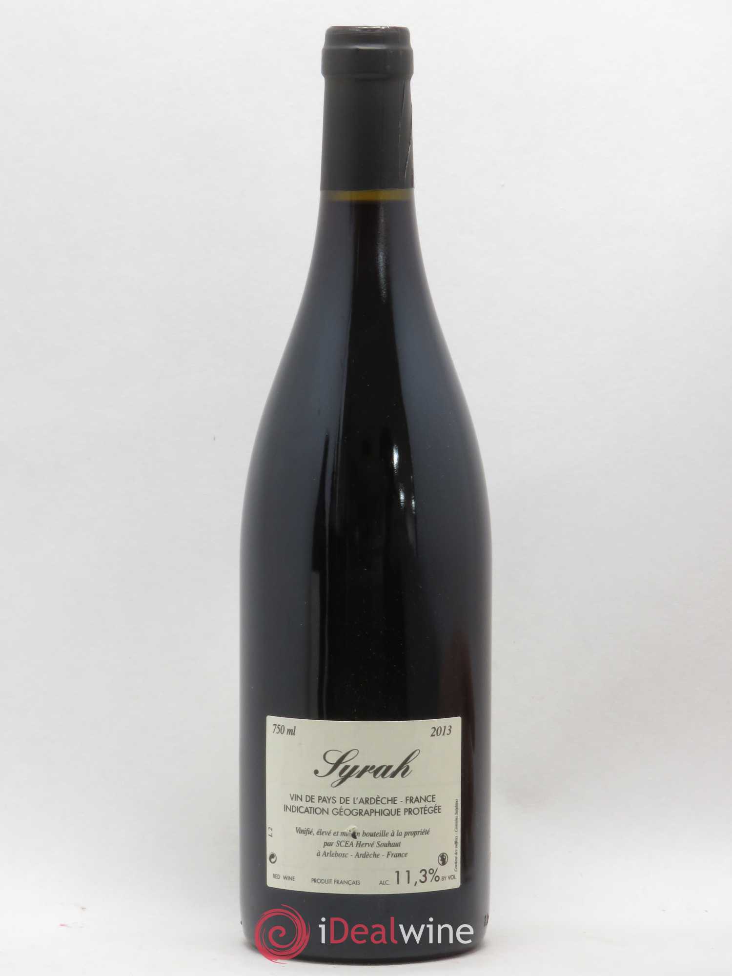 Ardèche Syrah Hervé Souhaut - Domaine Romaneaux-Destezet  (senza prezzo di riserva) 2013 - Lotto di 1 bottiglia - 1