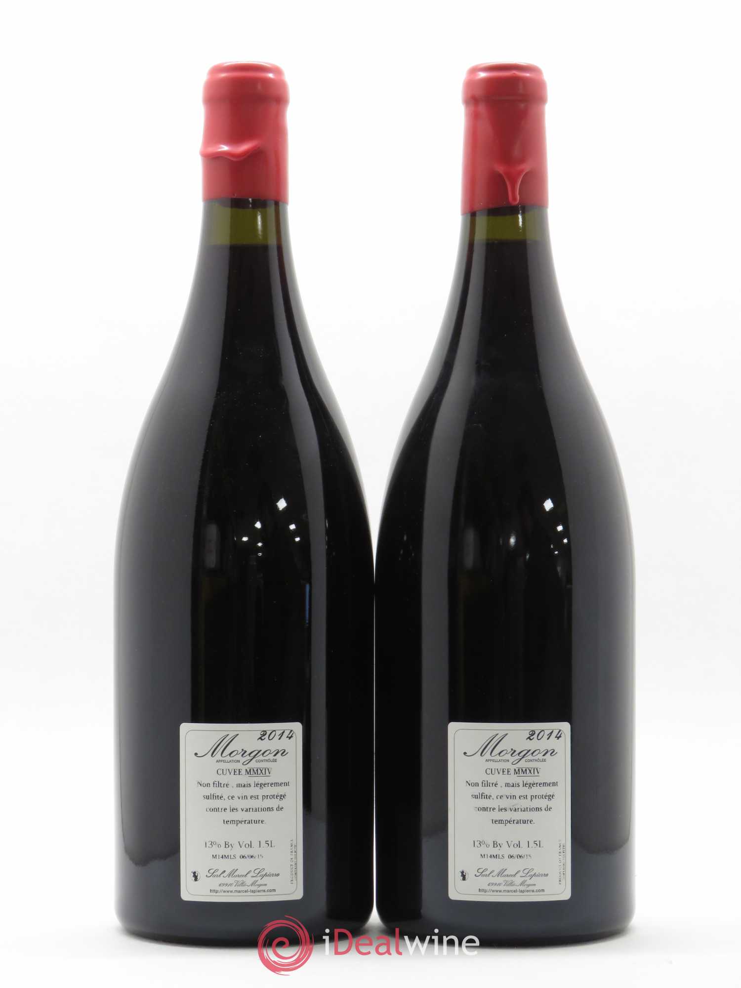 Morgon Marcel Lapierre (Domaine) Cuvée MMXIX 2014 - Lot de 2 magnums - 1