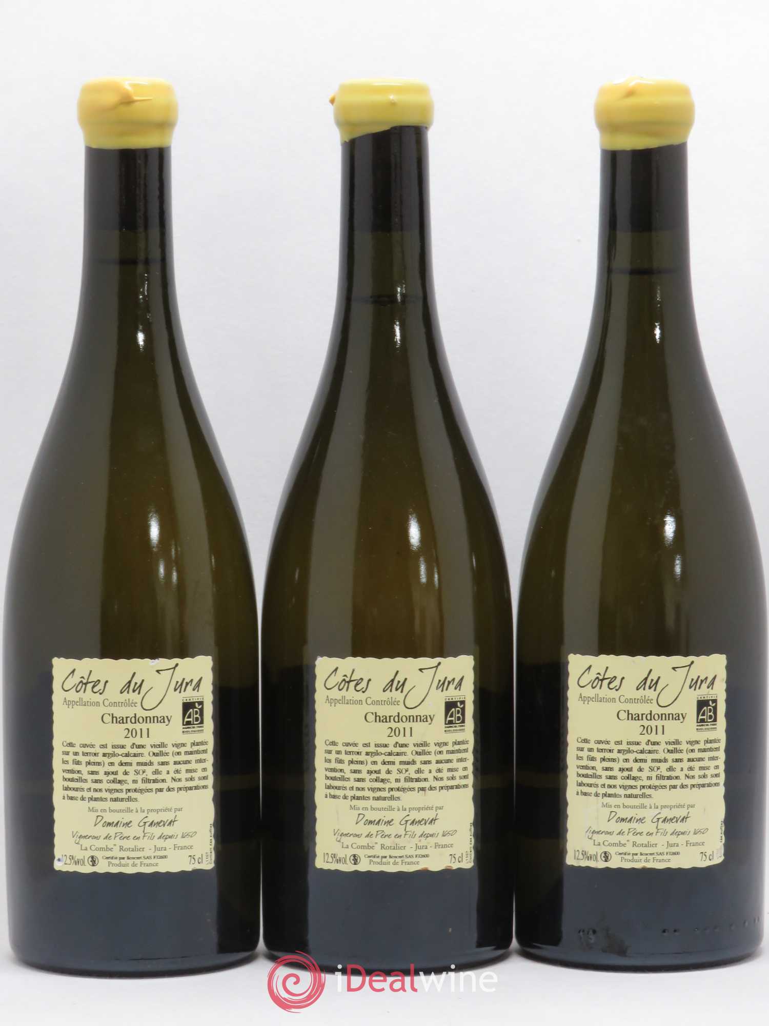 Côtes du Jura Les Chamois du Paradis Jean-François Ganevat (Domaine) (sans prix de réserve) 2011 - Lot de 3 bouteilles - 1