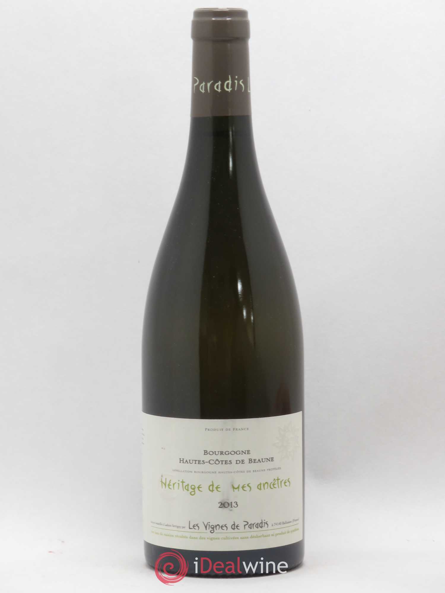 Hautes-Côtes de Beaune L'Heritage de mes Ancetres Les Vignes de Paradis (sans prix de réserve) 2013 - Posten von 1 Flasche - 0