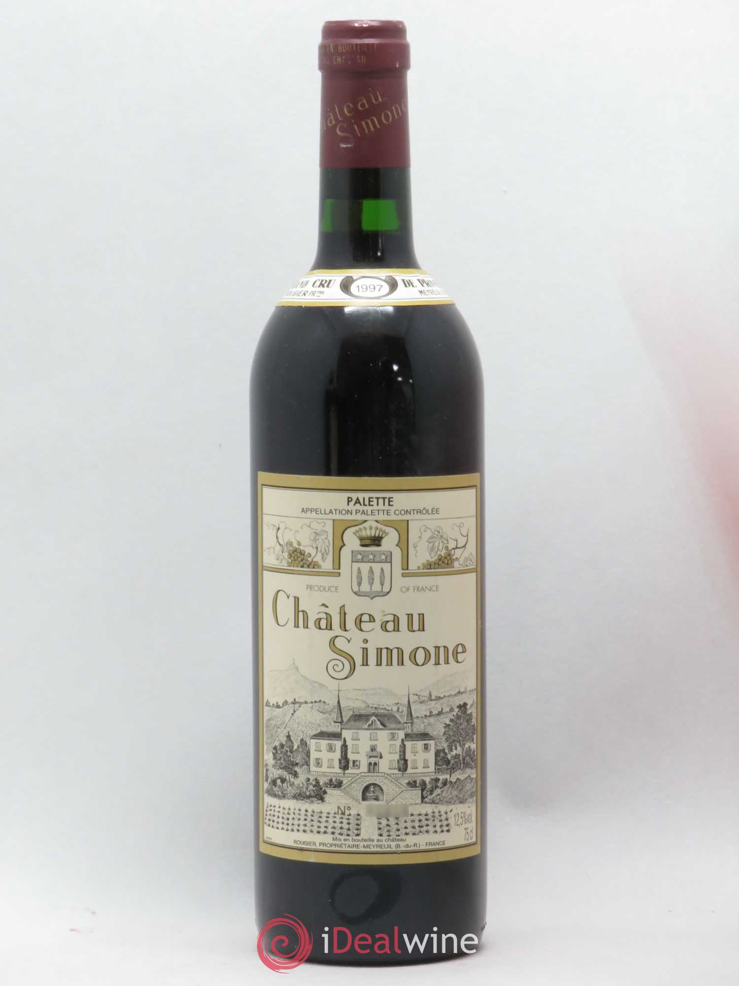 Palette Château Simone Famille Rougier (sans prix de réserve) 1997 - Lot de 1 bouteille - 0