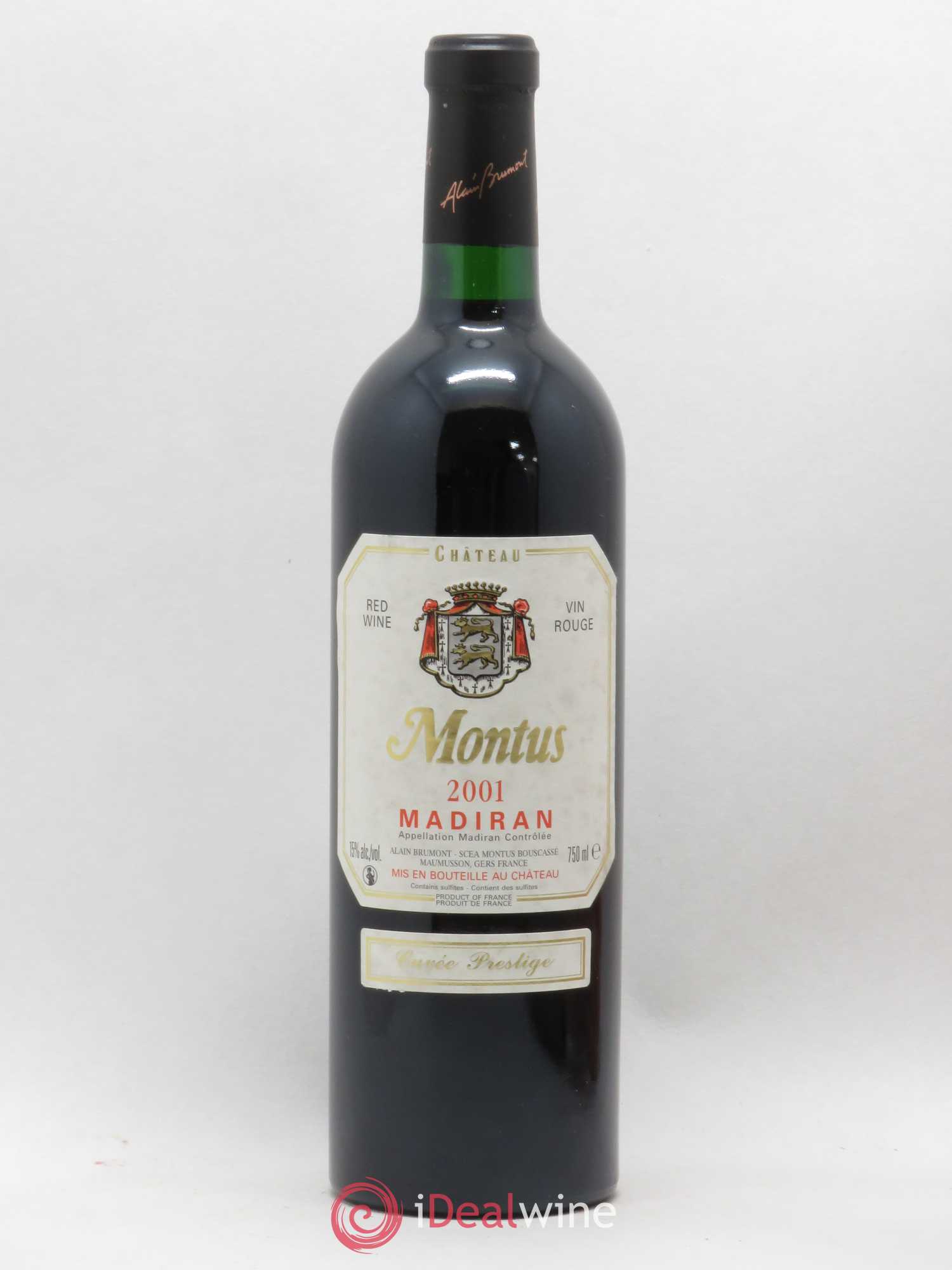 Madiran Château Montus-Prestige Alain Brumont (sans prix de réserve) 2001 - Lot de 1 bouteille - 0