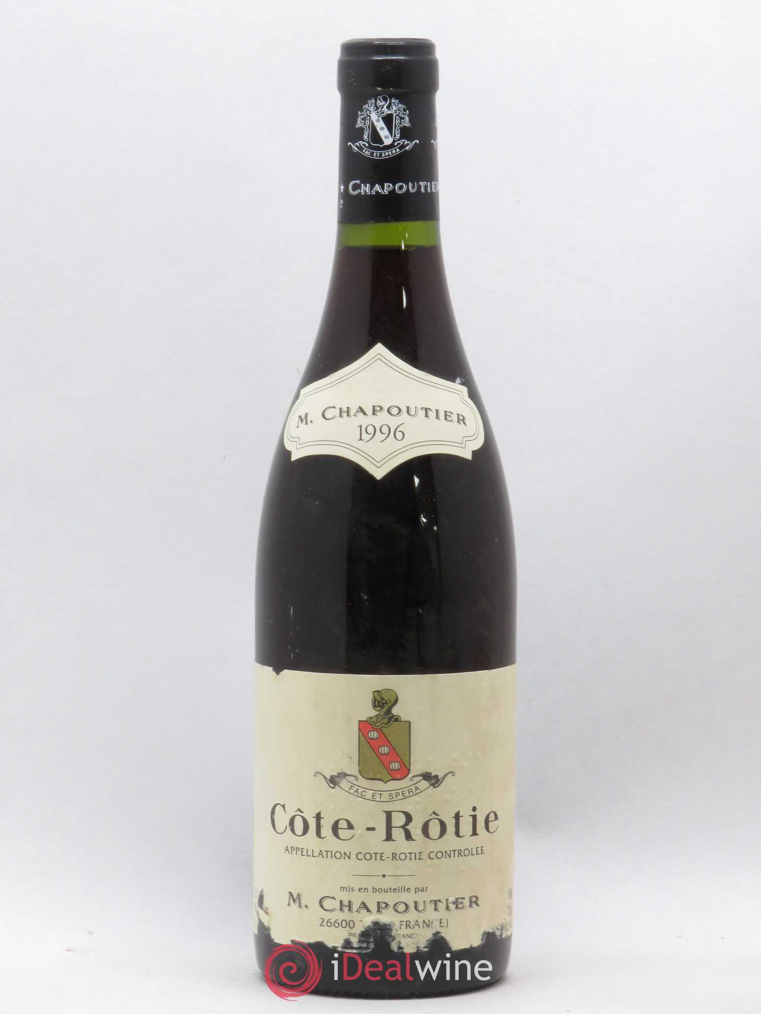 Côte-Rôtie Chapoutier (sans prix de réserve) 1996 - Lot de 1 bouteille - 0