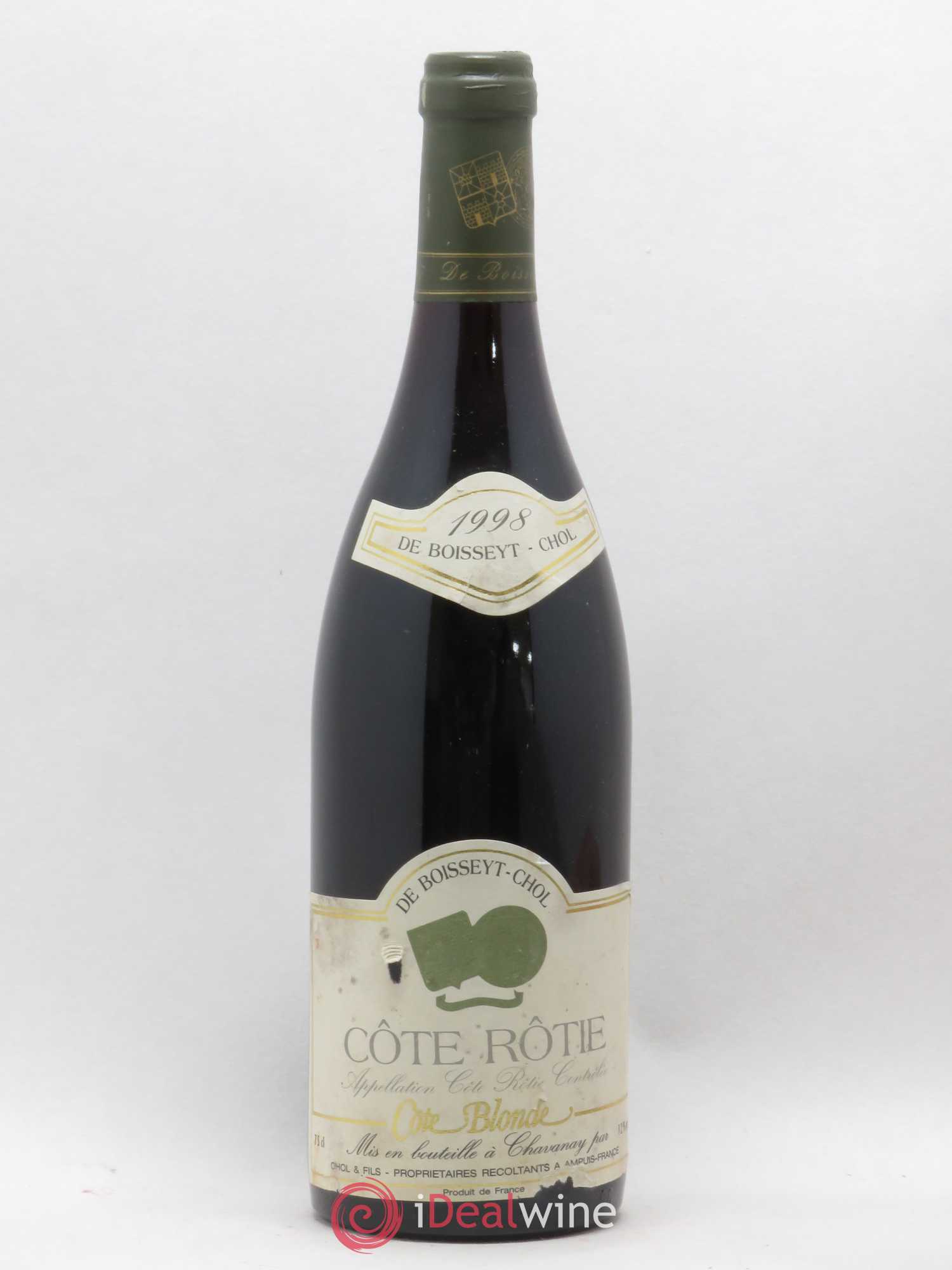 Côte-Rôtie Blonde Boisseyt Chol (sans prix de réserve) 1998 - Posten von 1 Flasche - 0