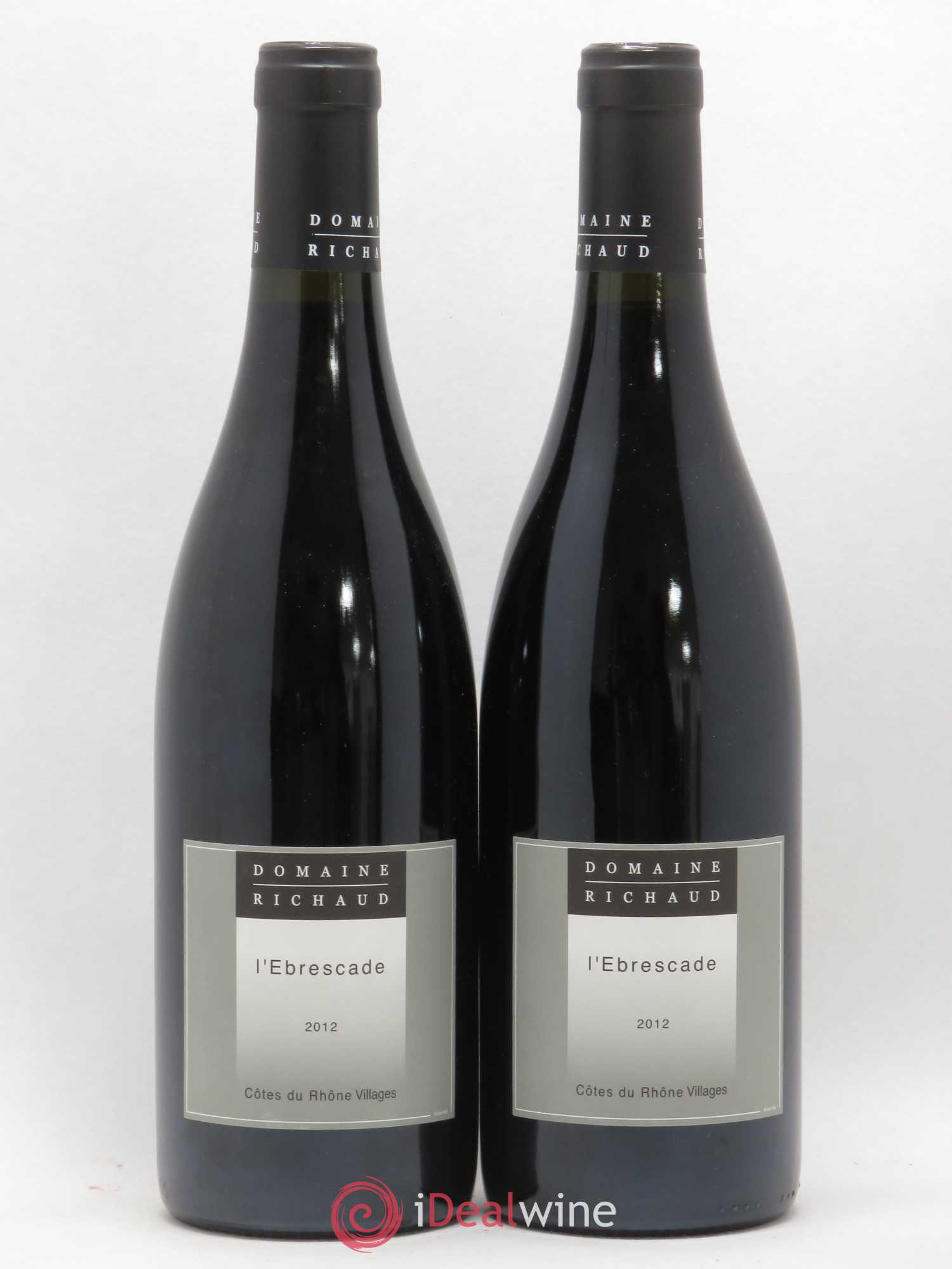 Cairanne Ebrescade Marcel Richaud (sans prix de réserve) 2012 - Lot de 2 bouteilles - 0