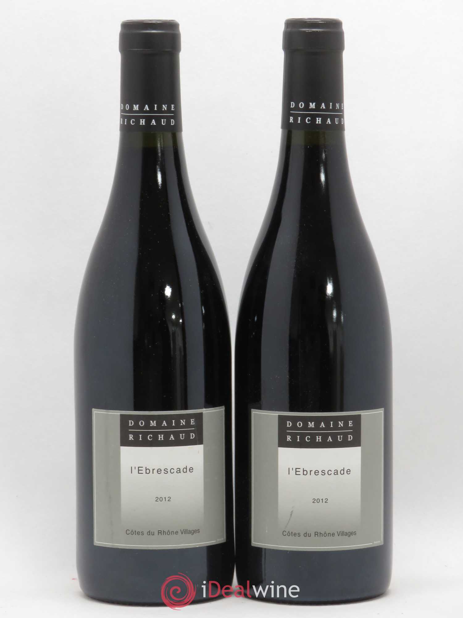 Cairanne Ebrescade Marcel Richaud (sans prix de réserve) 2012 - Lot de 2 bouteilles - 0
