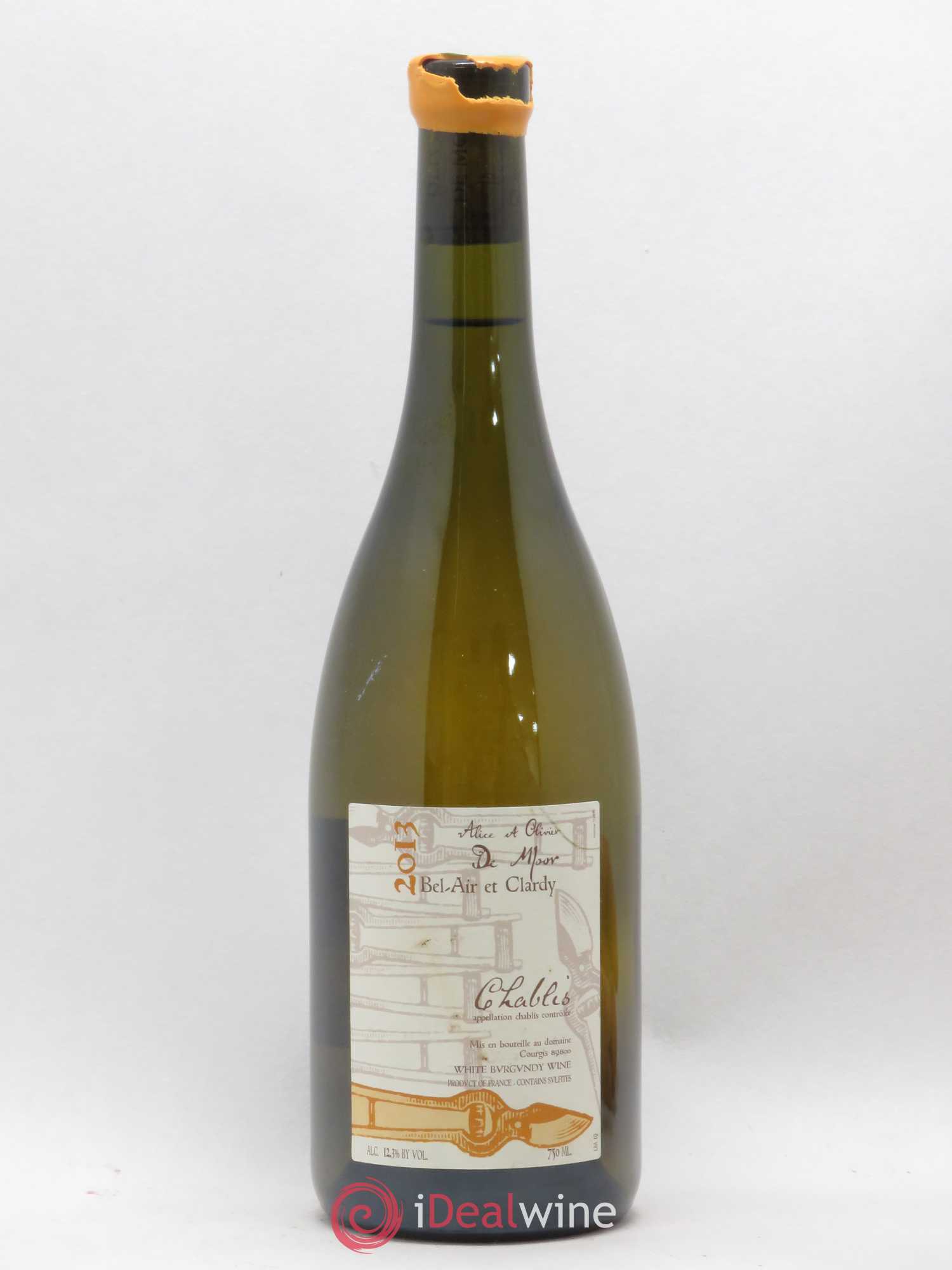 Chablis Bel Air et Clardy Alice et Olivier De Moor (sans prix de réserve) 2013 - Lot de 1 bouteille - 0