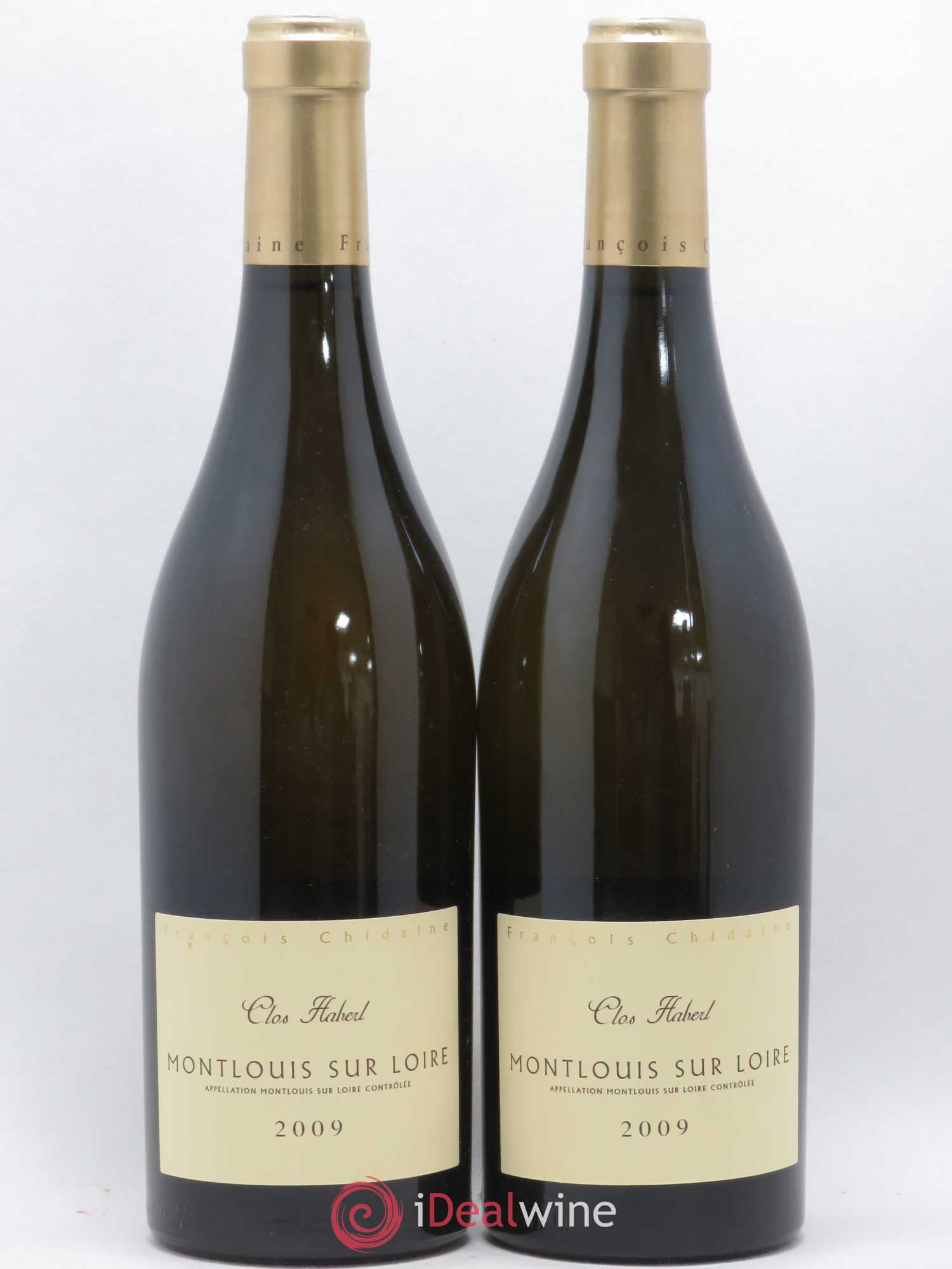 Montlouis-sur-Loire Clos Habert François Chidaine (sans prix de réserve) 2009 - Lot de 2 bouteilles - 0