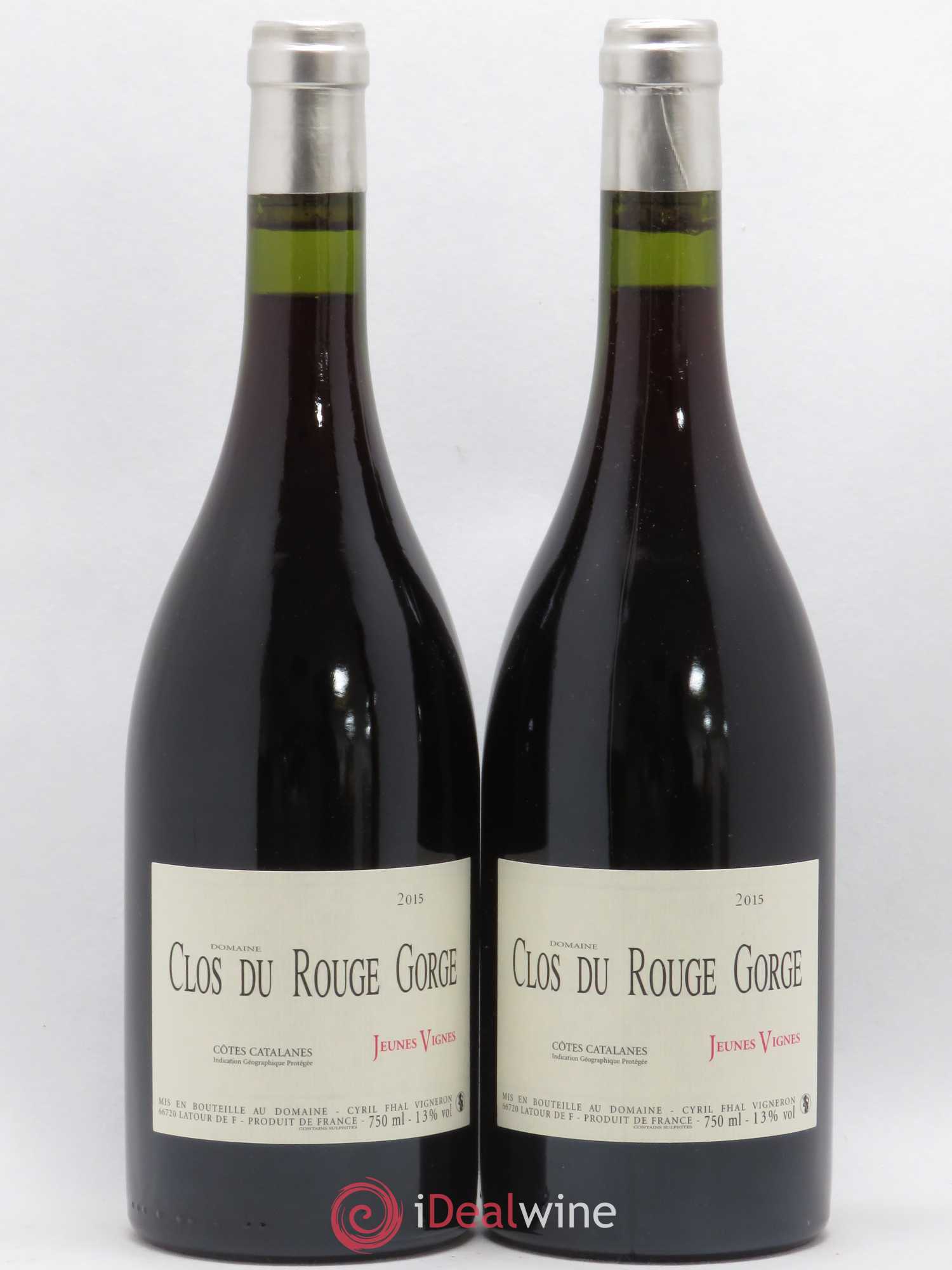 Côtes Catalanes (VDP des Côtes Catalanes) Clos du Rouge Gorge Jeunes Vignes Cyril Fhal (sans prix de réserve) 2015 - Lot de 2 bouteilles - 0