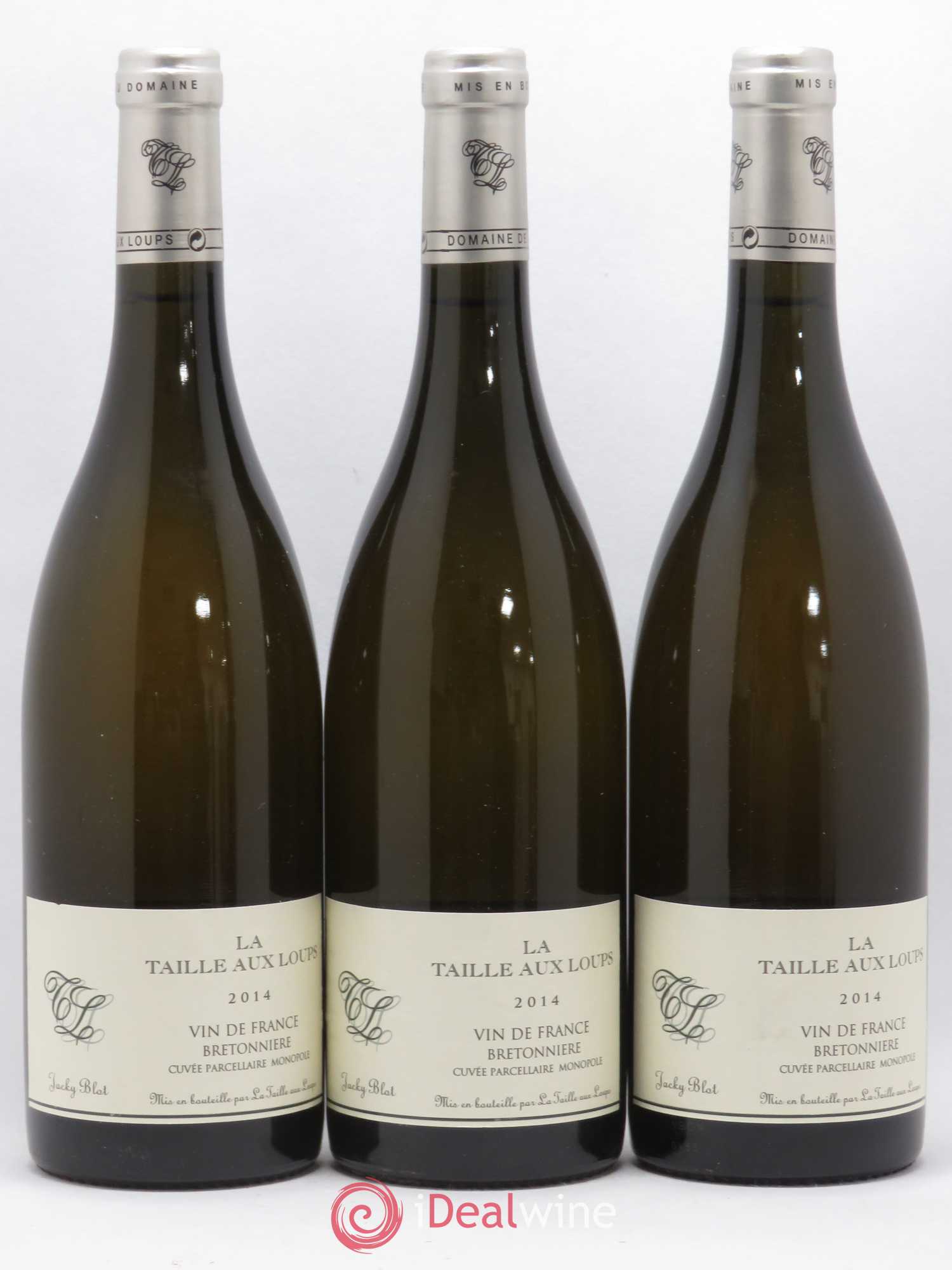 Vin de France Bretonnière La Taille aux Loups - Jacky Blot (sans prix de réserve) 2014 - Lot de 3 bouteilles - 0