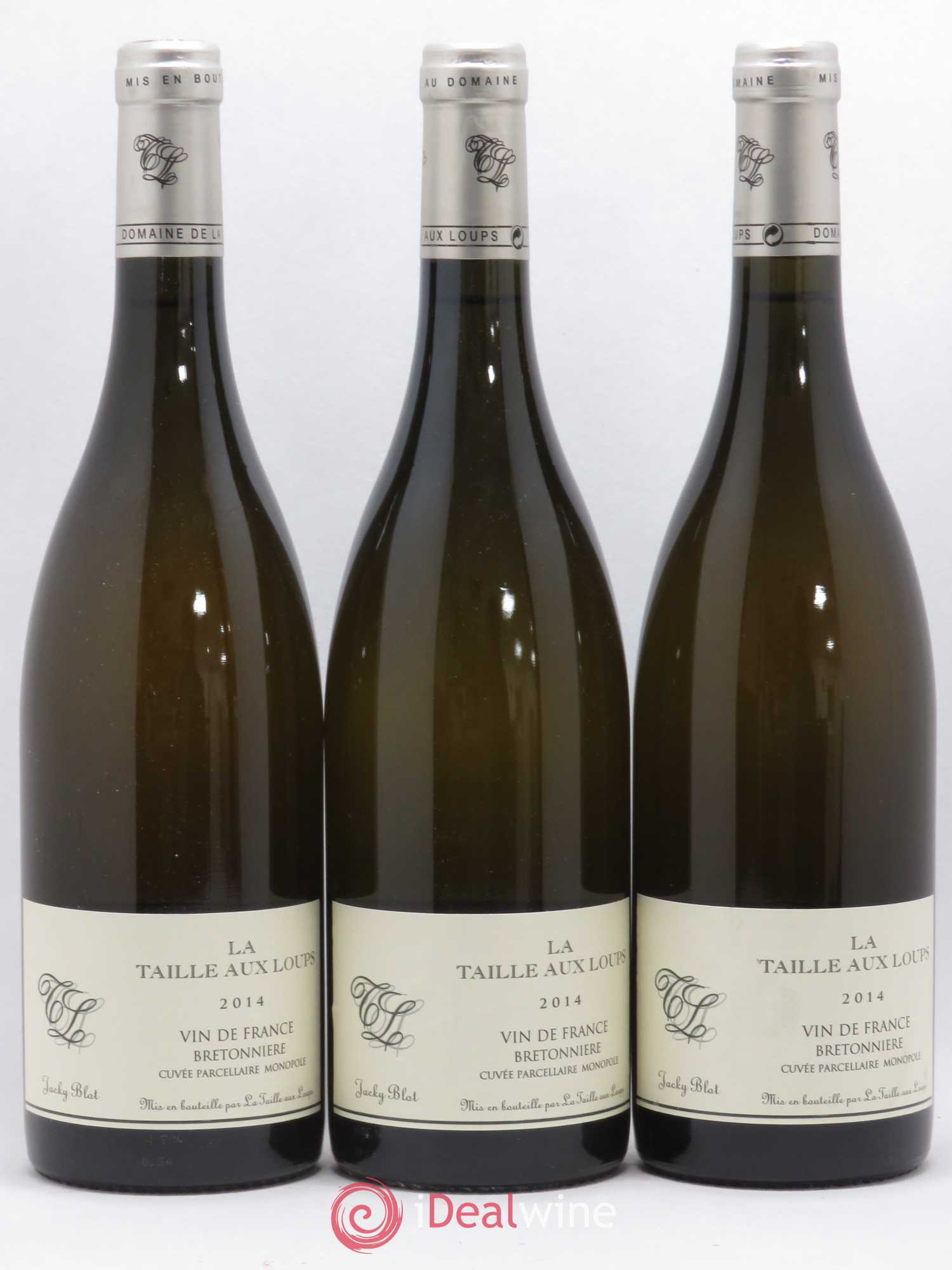 Vin de France Bretonnière La Taille aux Loups - Jacky Blot (sans prix de réserve) 2014 - Lot de 3 bouteilles - 0