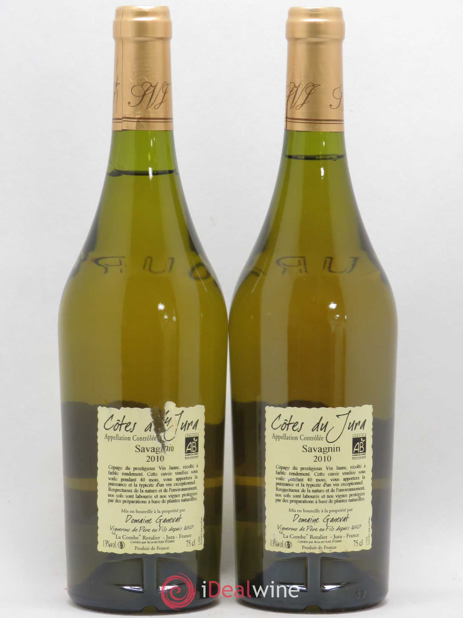 Côtes du Jura Cuvée Prestige Jean-François Ganevat (Domaine) (sans prix de réserve) 2010 - Lot de 2 bouteilles - 1