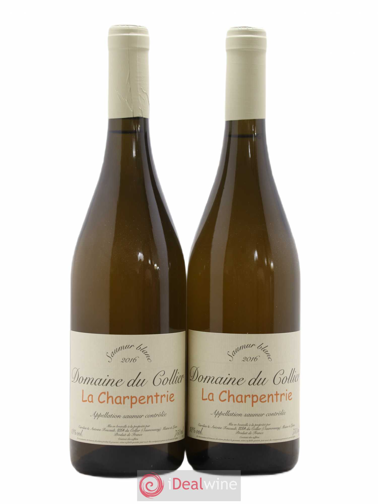 Saumur La Charpentrie Domaine du Collier (sans prix de réserve) 2016 - Lot de 2 bouteilles - 0