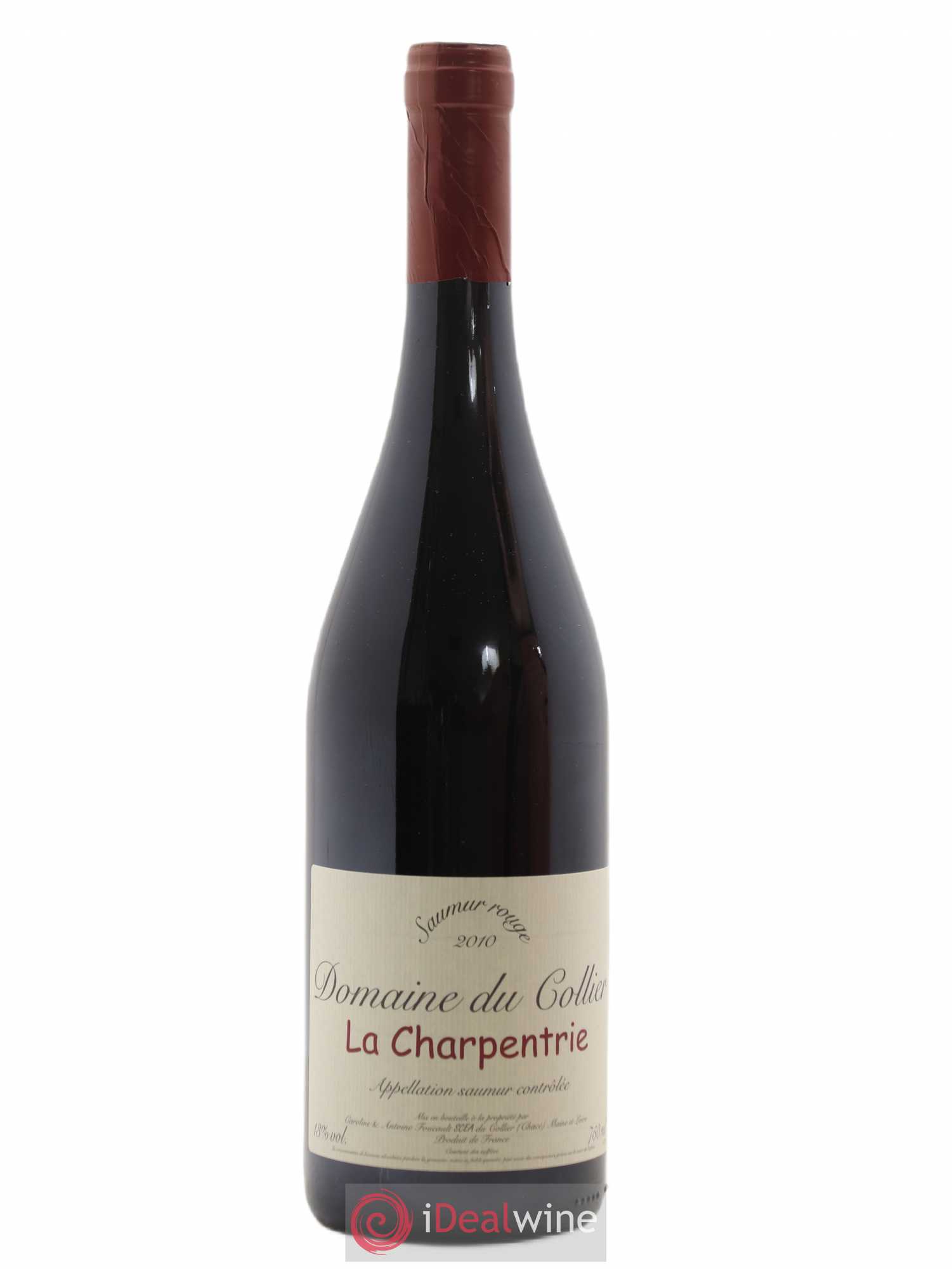 Saumur La Charpentrie Domaine du Collier (sans prix de réserve) 2010 - Lot de 1 bouteille - 0