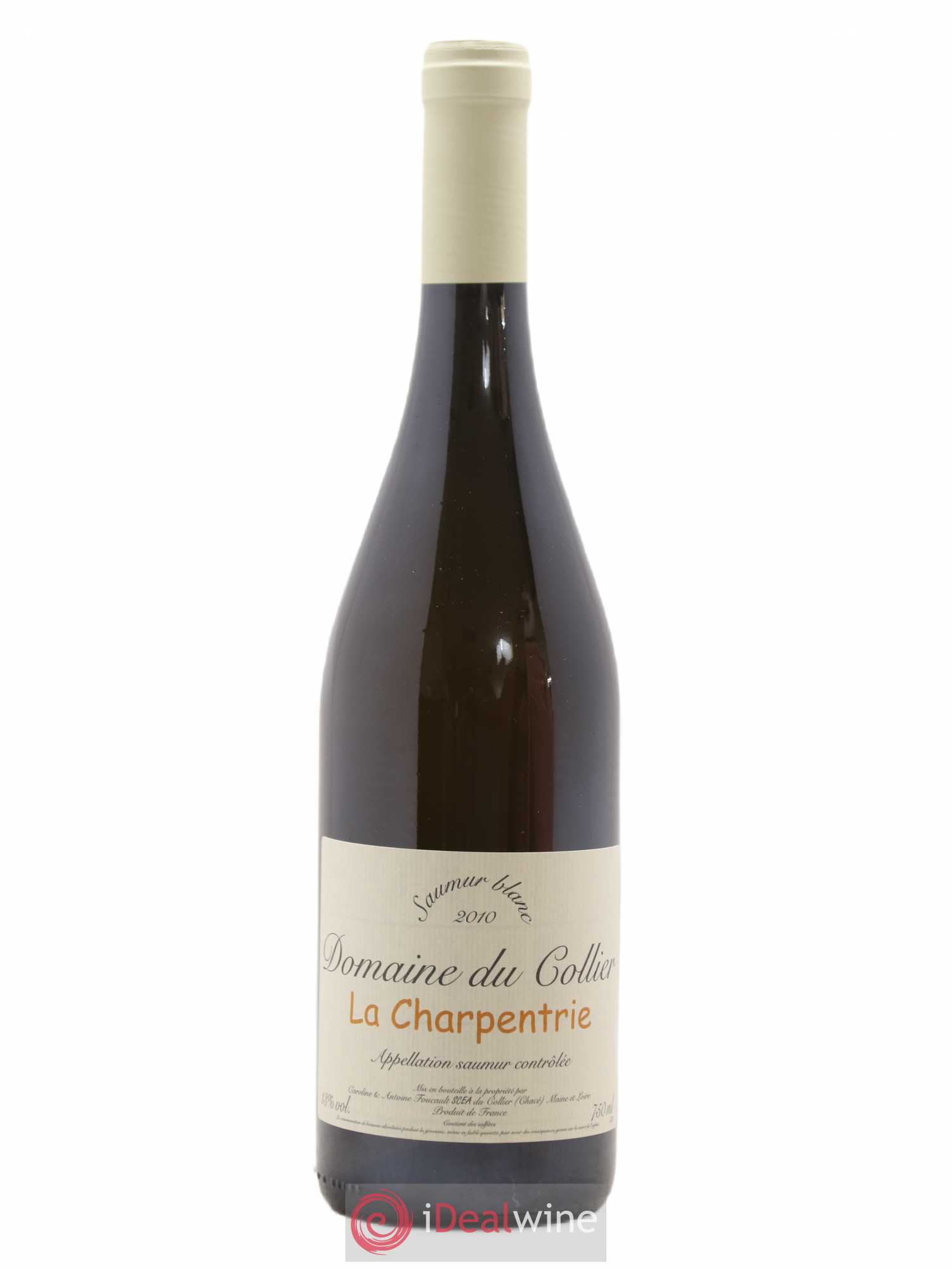 Saumur La Charpentrie Domaine du Collier (sans prix de réserve) 2010 - Lot de 1 bouteille - 0