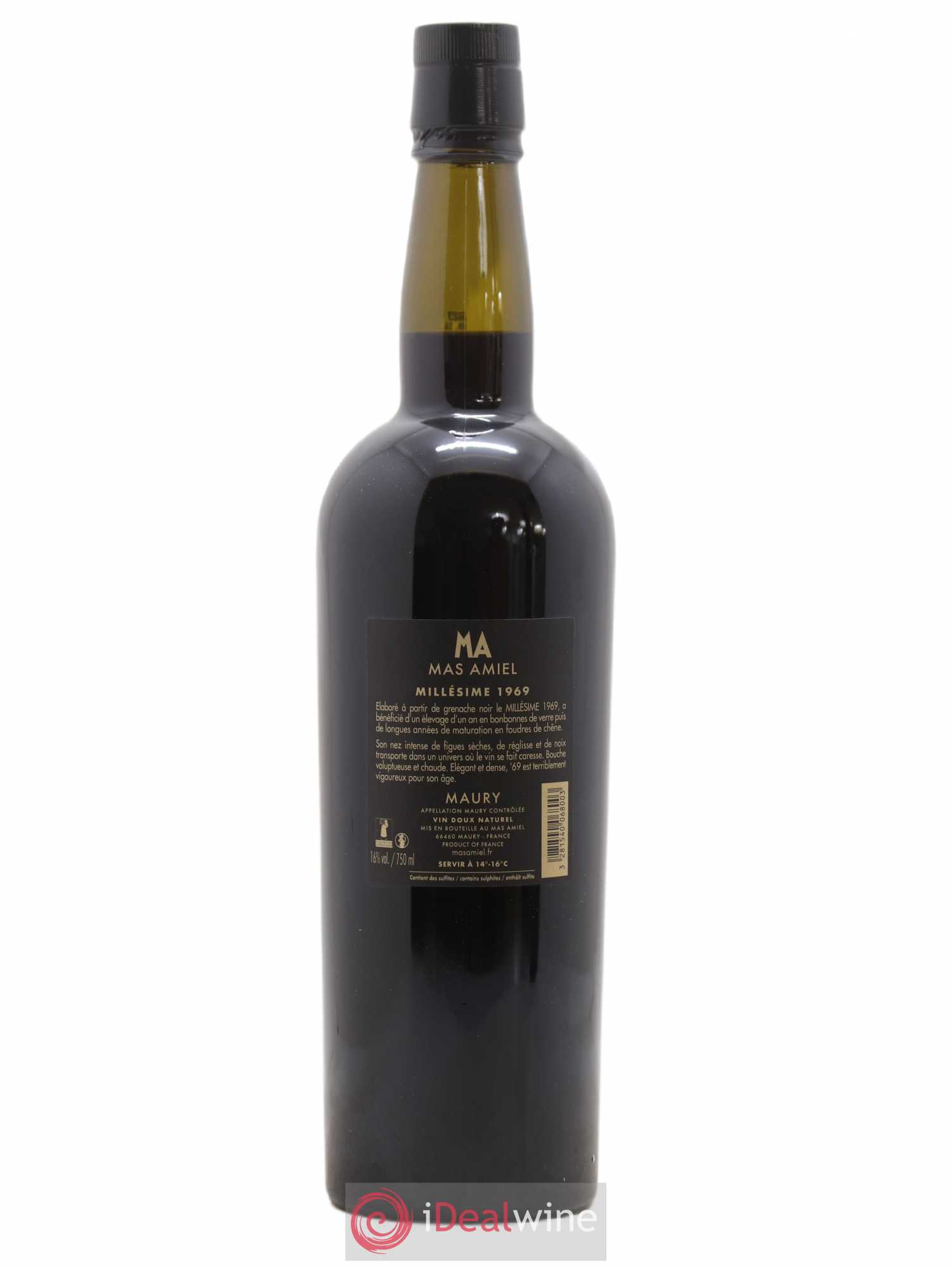 Maury Mas Amiel Vintage (sans prix de réserve) 1969 - Lot de 1 bouteille - 1