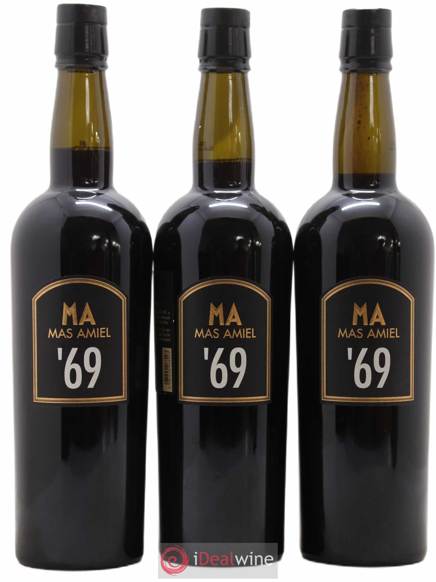 Maury Mas Amiel Vintage (sans prix de réserve) 1969 - Lot de 3 bouteilles - 0