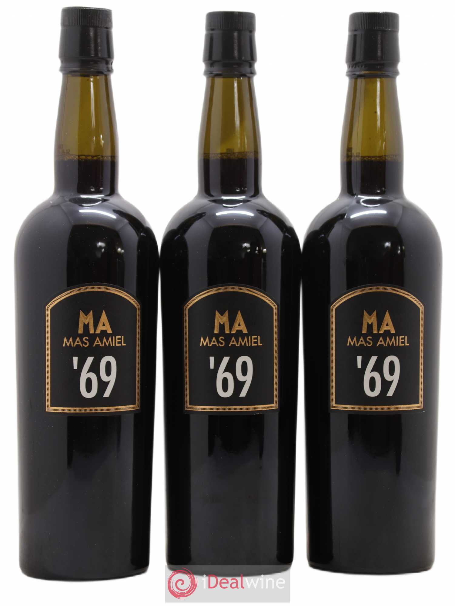 Maury Mas Amiel Vintage (sans prix de réserve) 1969 - Lot de 3 bouteilles - 0