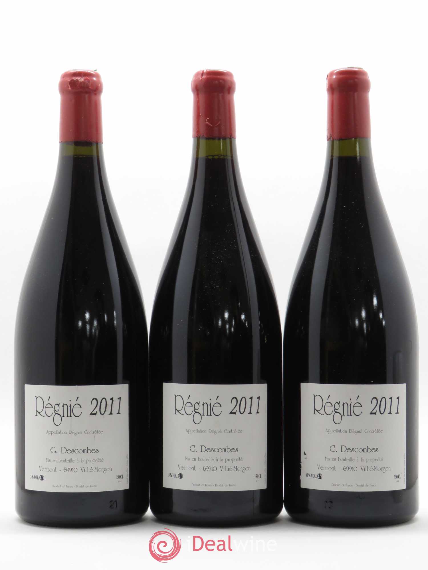 Régnié Vieilles Vignes Georges Descombes (Domaine) 2011 - Lot de 3 magnums - 0