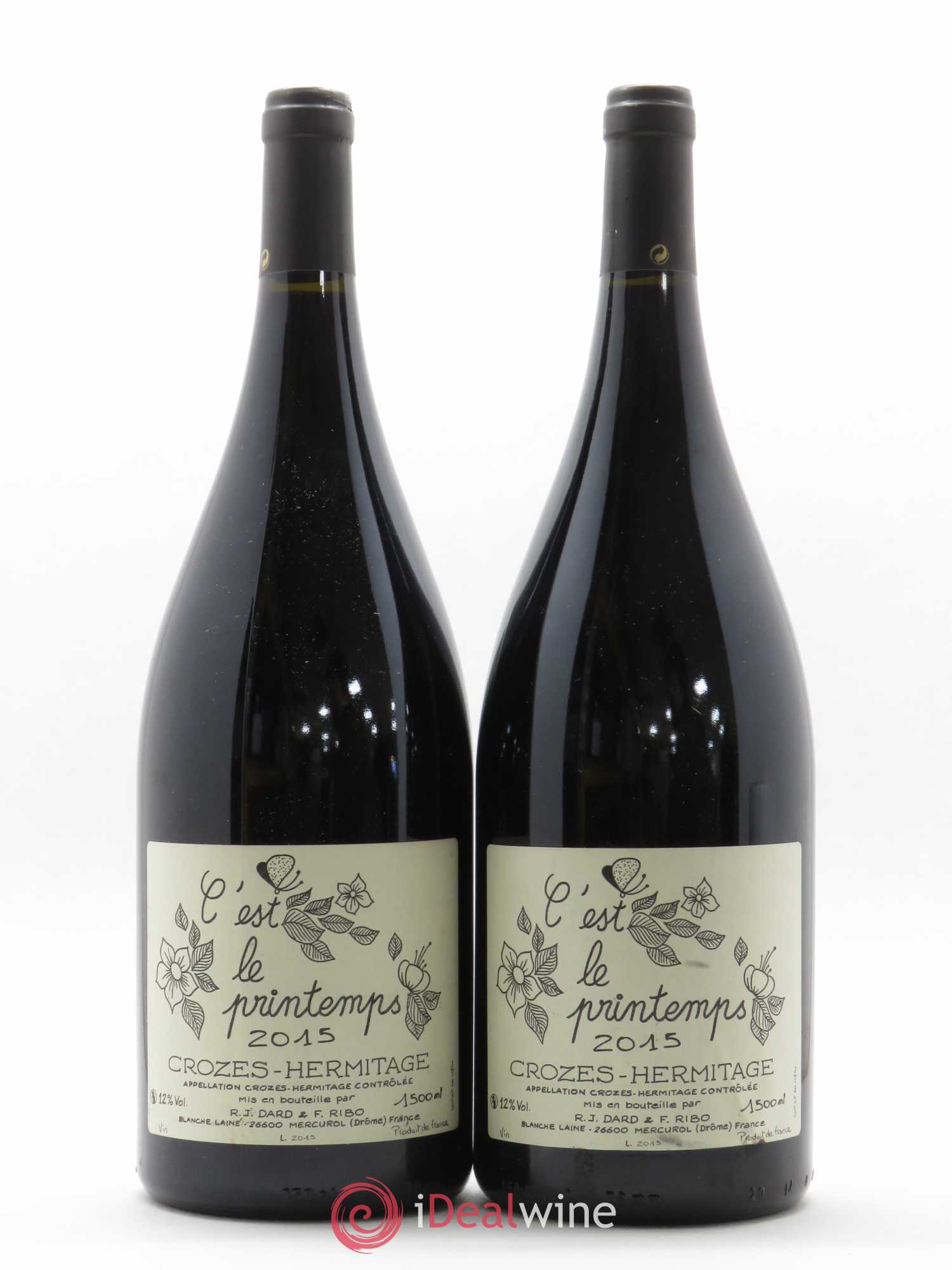 Crozes-Hermitage C'est le Printemps Dard et Ribo 2015 - Lot de 2 magnums - 0