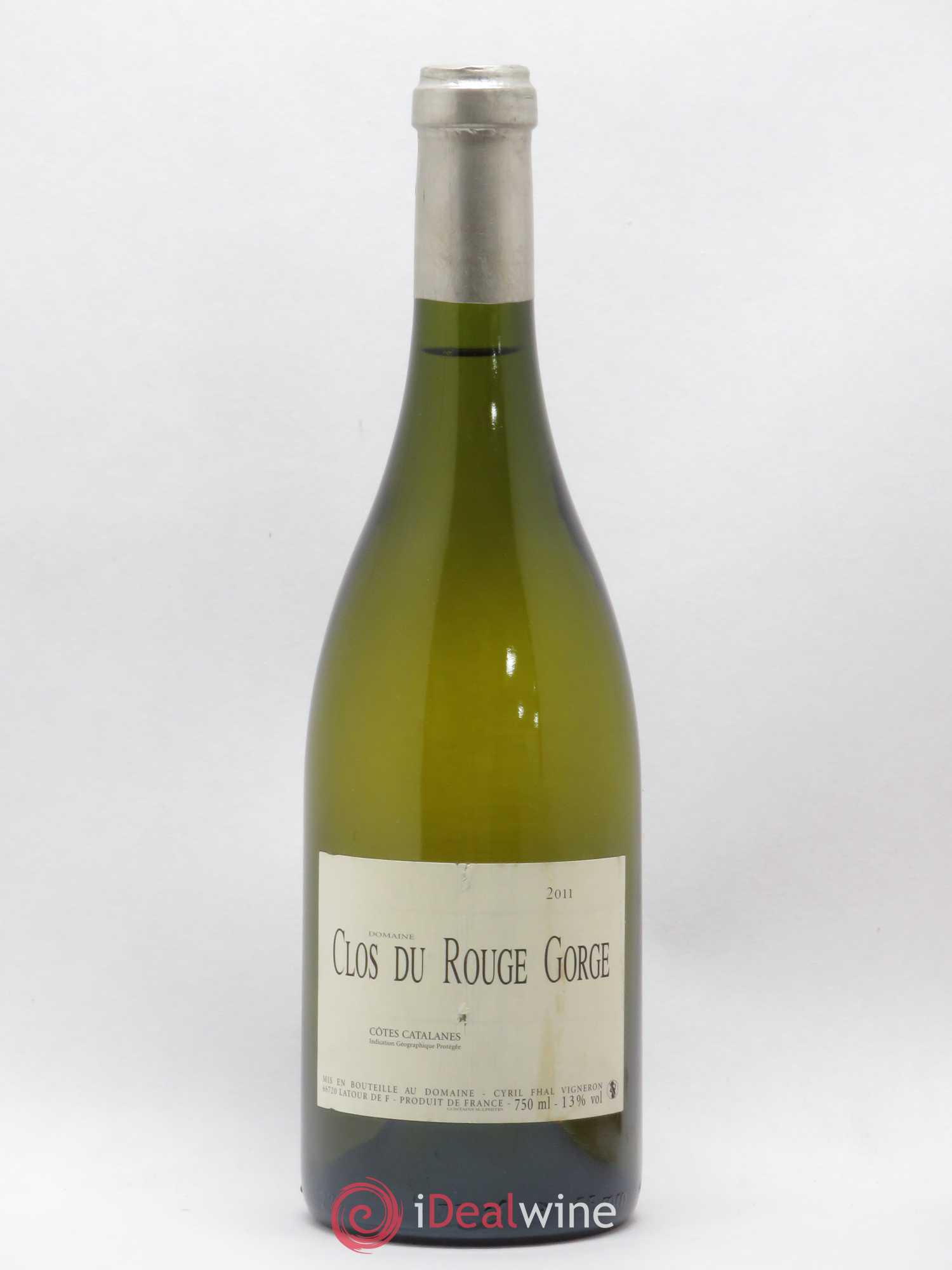 Côtes Catalanes Clos du Rouge Gorge Cyril Fhal (senza prezzo di riserva) (senza prezzo di riserva) 2011 - Lotto di 1 bottiglia - 0