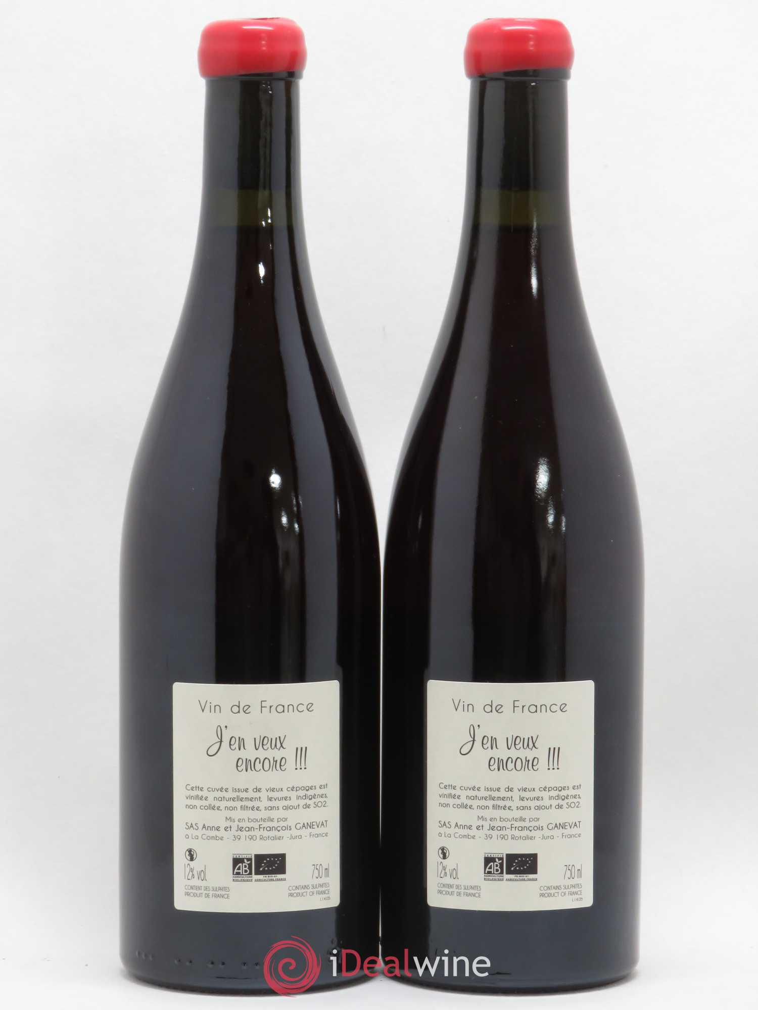 Vin de France J'en veux encore Anne et Jean François Ganevat (sans prix de réserve) 2014 - Lot de 2 bouteilles - 1
