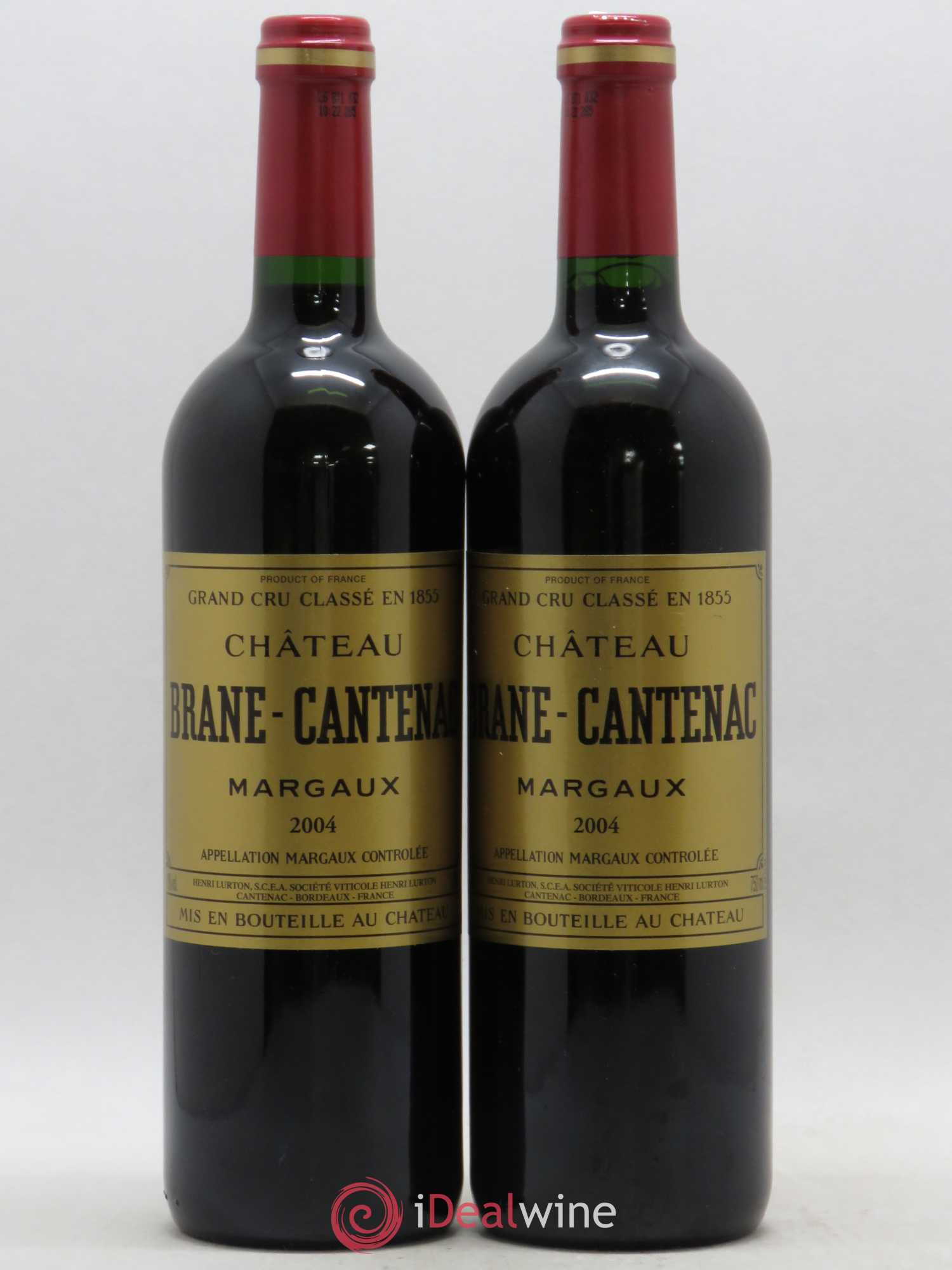 Château Brane Cantenac 2ème Grand Cru Classé 2004 - Lot de 2 bouteilles - 0