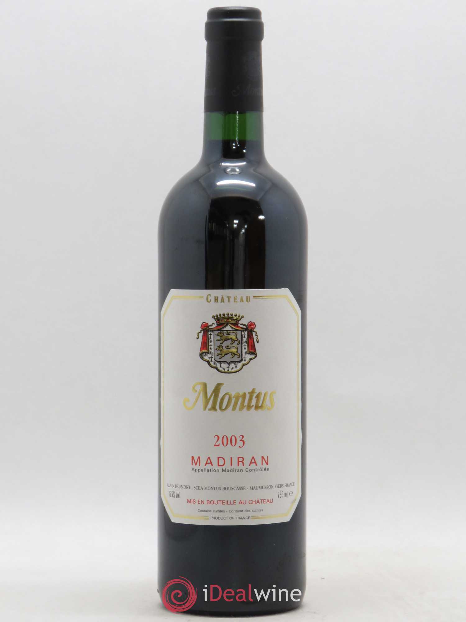 Madiran Château Montus Alain Brumont 2003 - Lot de 1 bouteille - 0