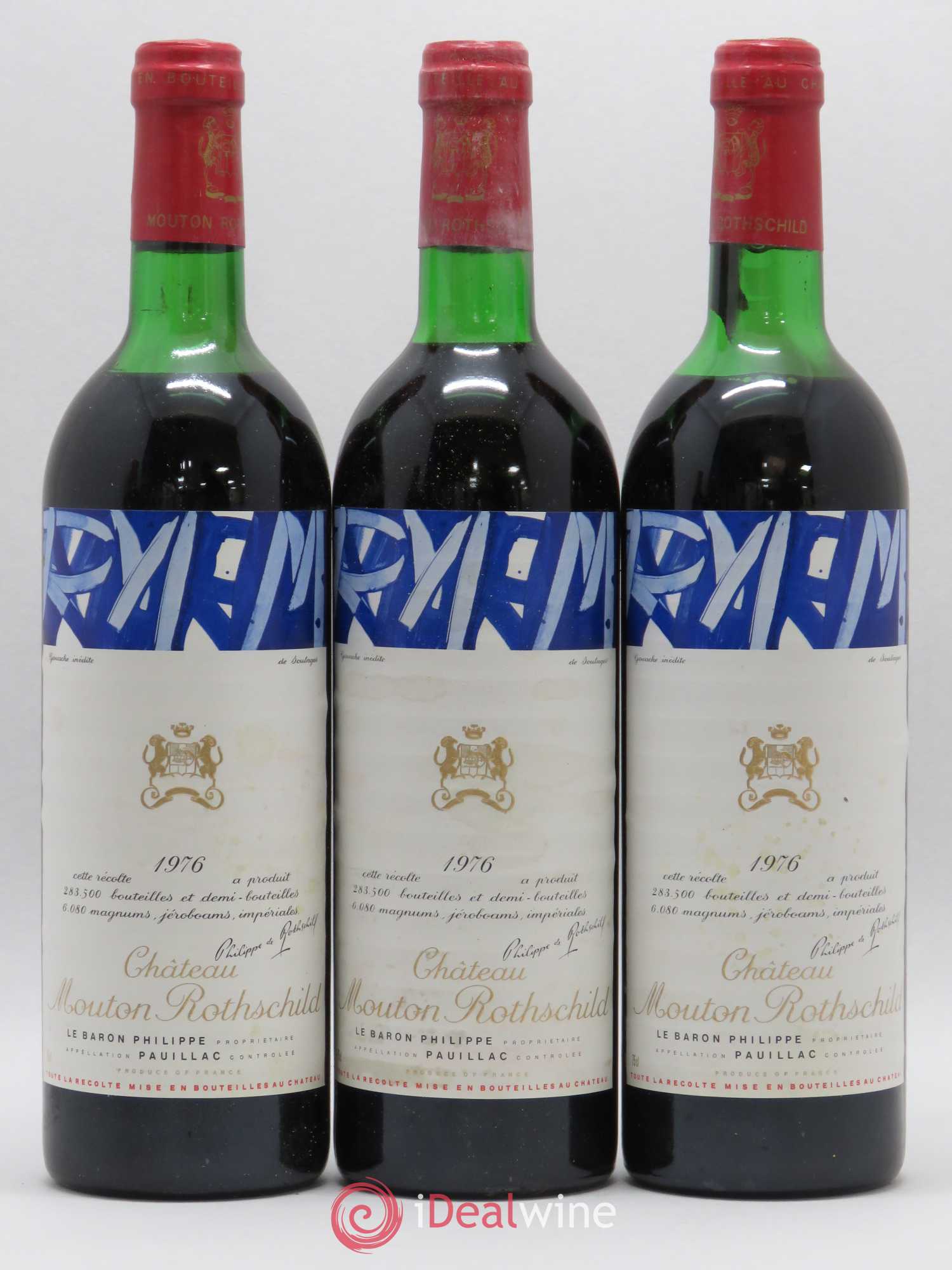 Château Mouton Rothschild 1er Grand Cru Classé 1976 - Lot de 6 bouteilles - 2