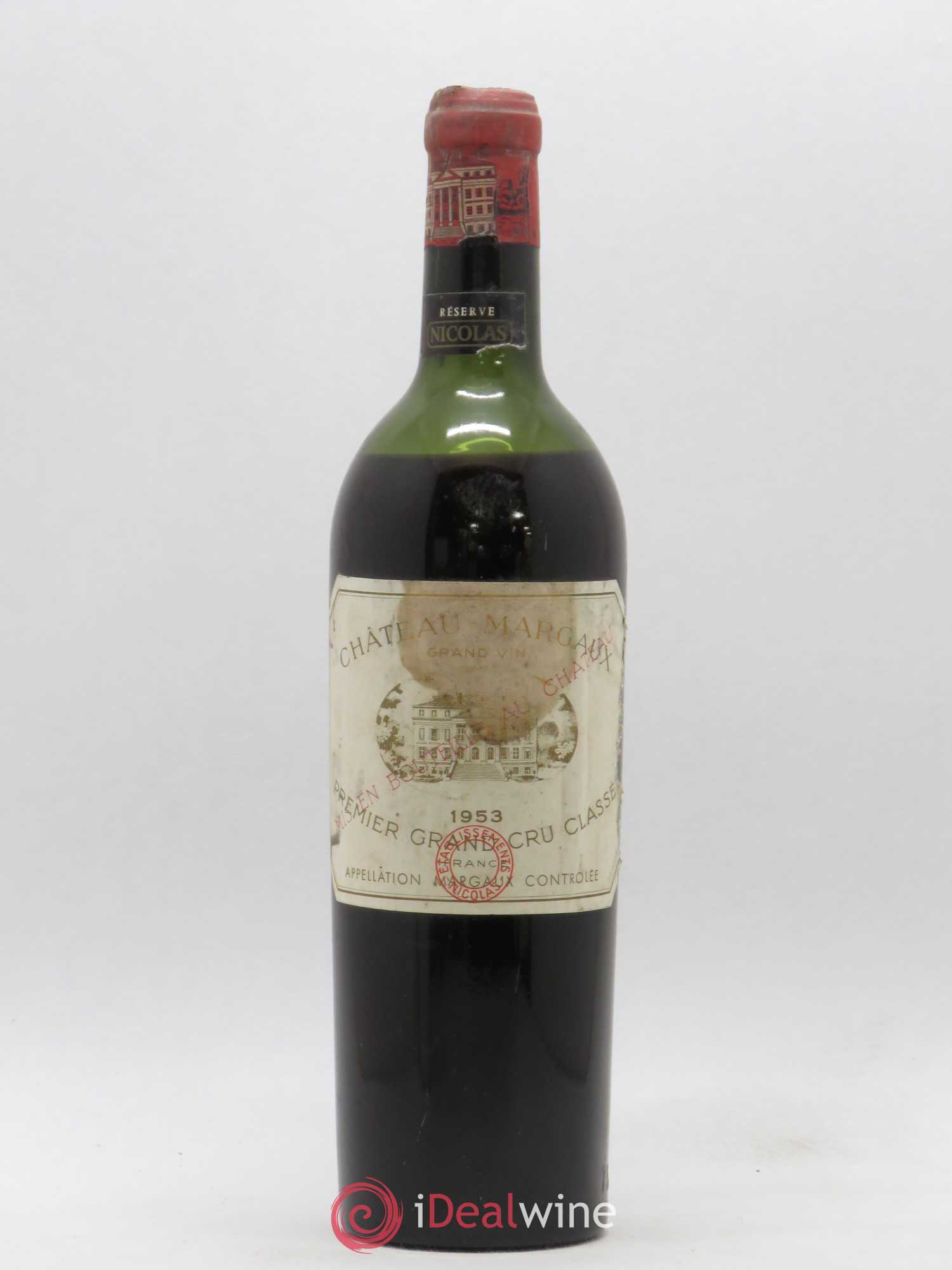 Château Margaux 1er Grand Cru Classé 1953 - Lot de 1 bouteille - 0