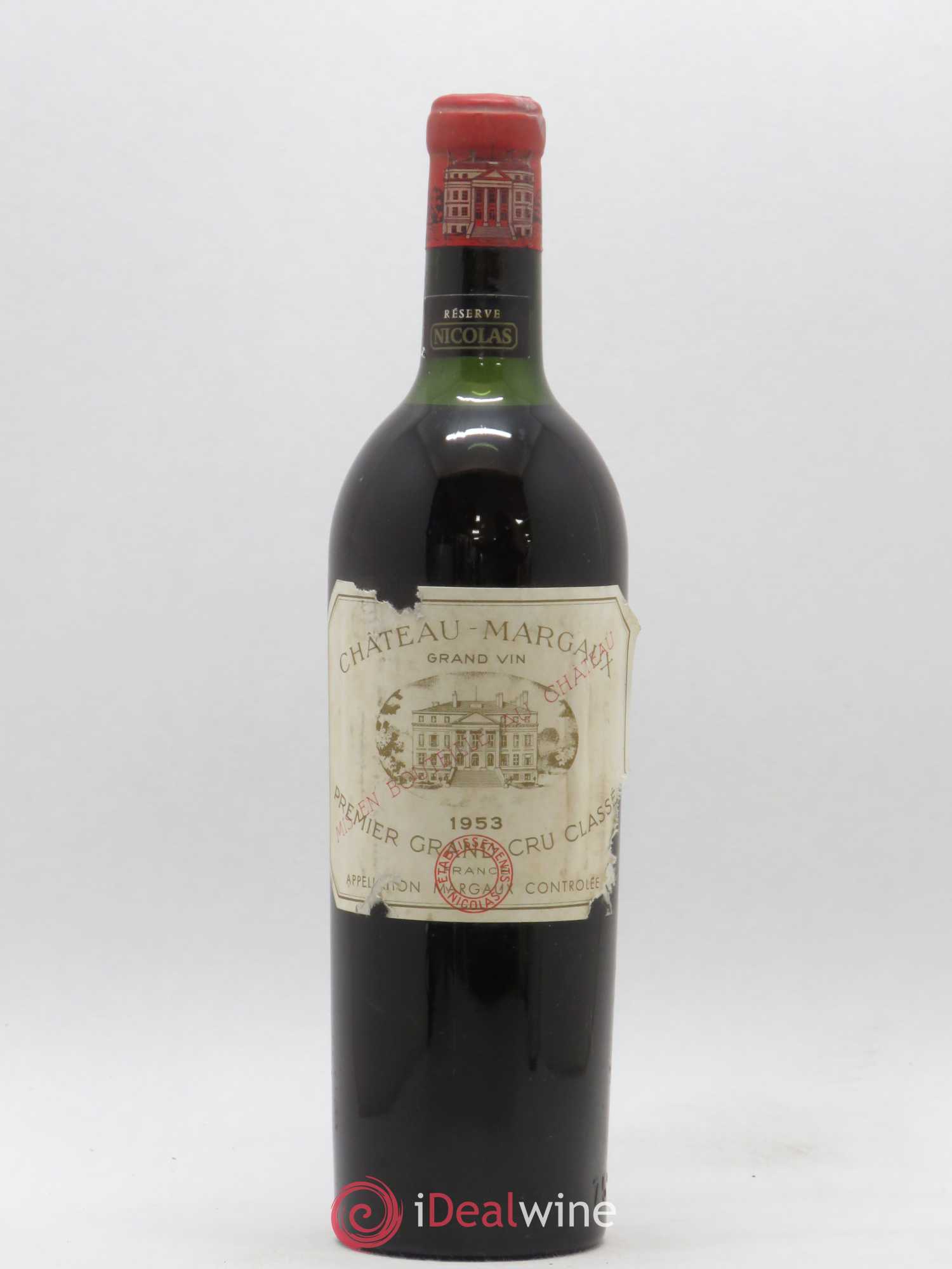 Château Margaux 1er Grand Cru Classé 1953 - Lot de 1 bouteille - 0