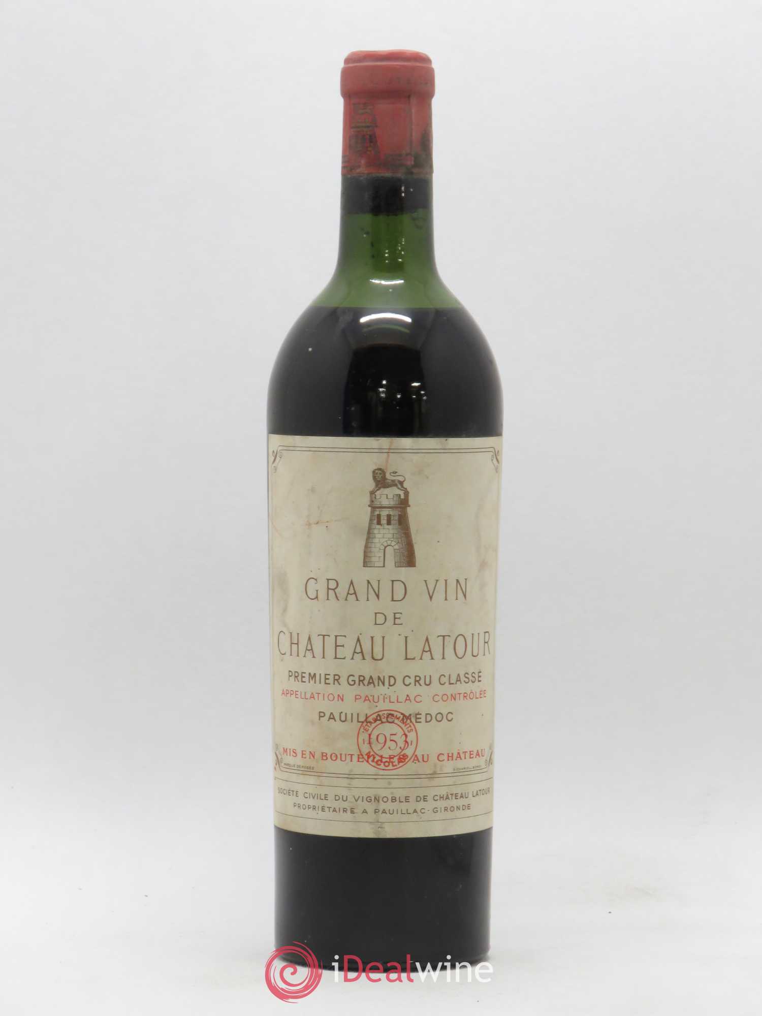 Château Latour 1er Grand Cru Classé 1953 - Lot de 1 bouteille - 0